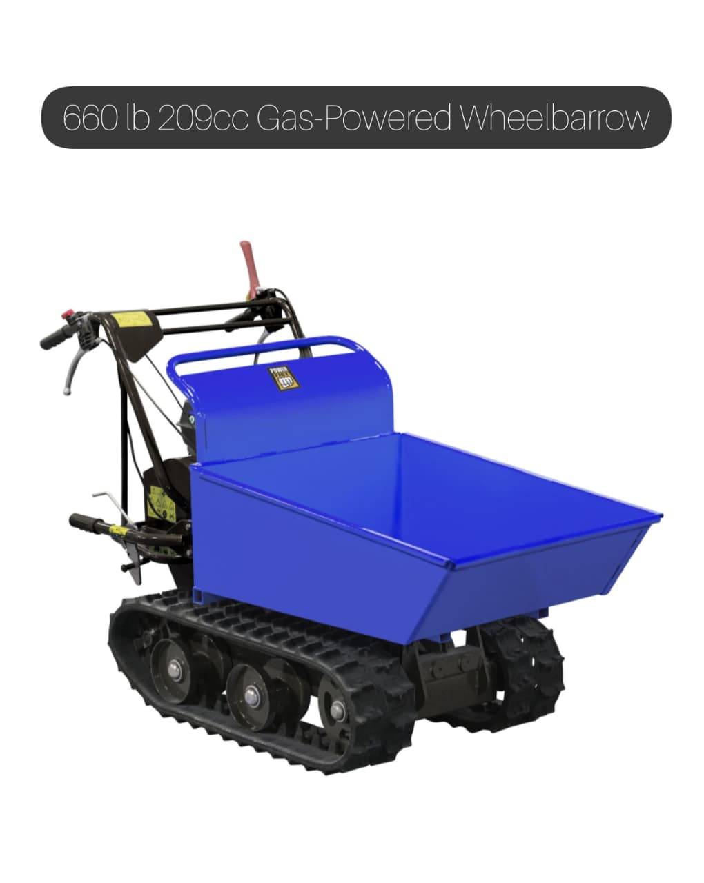 Gas-Powered Wheelbarrow 660 lb 209cc