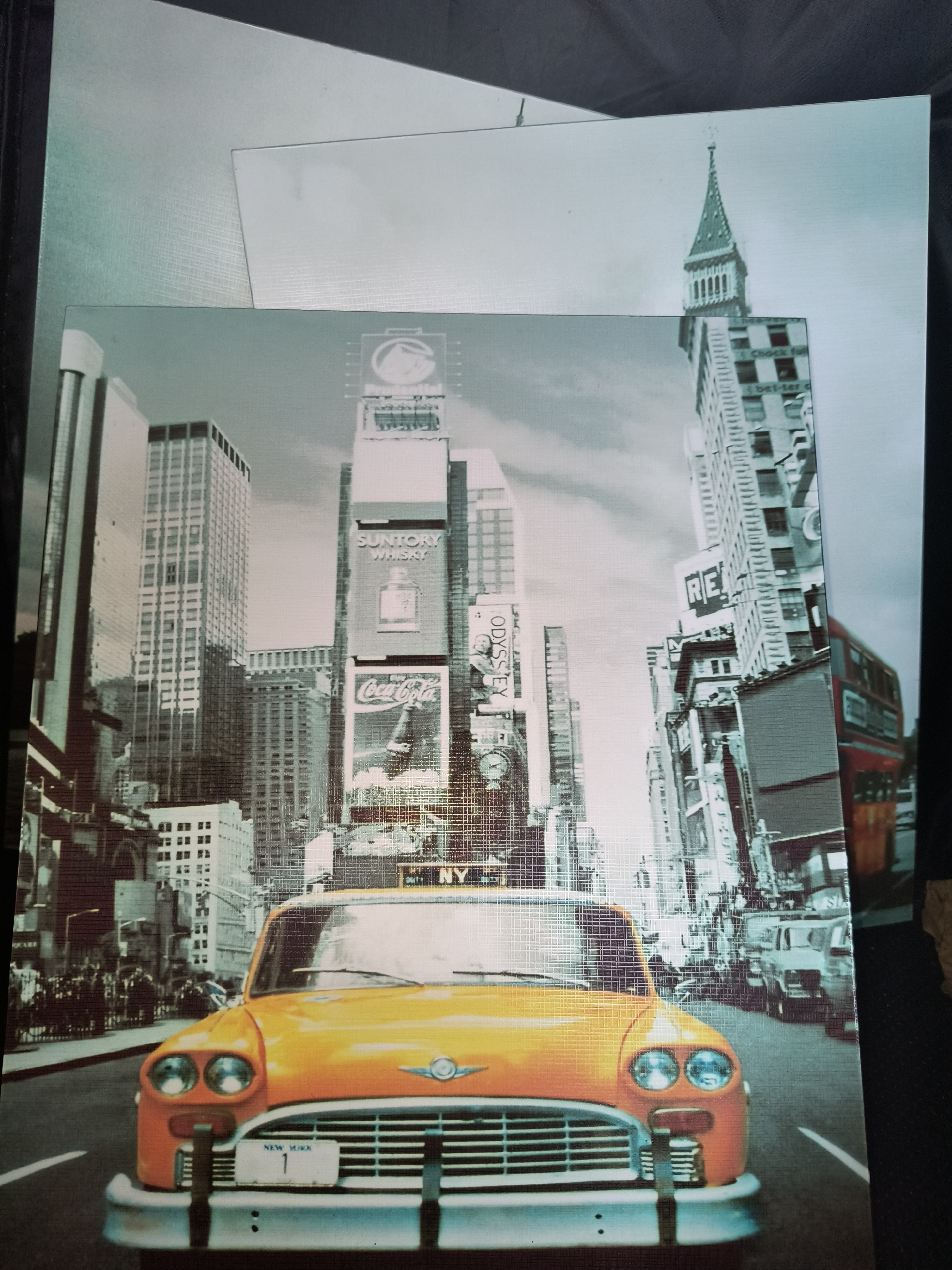 Set Of 3x Canvas CE Vintage Wall Art New York London, and Paris! - photo 4