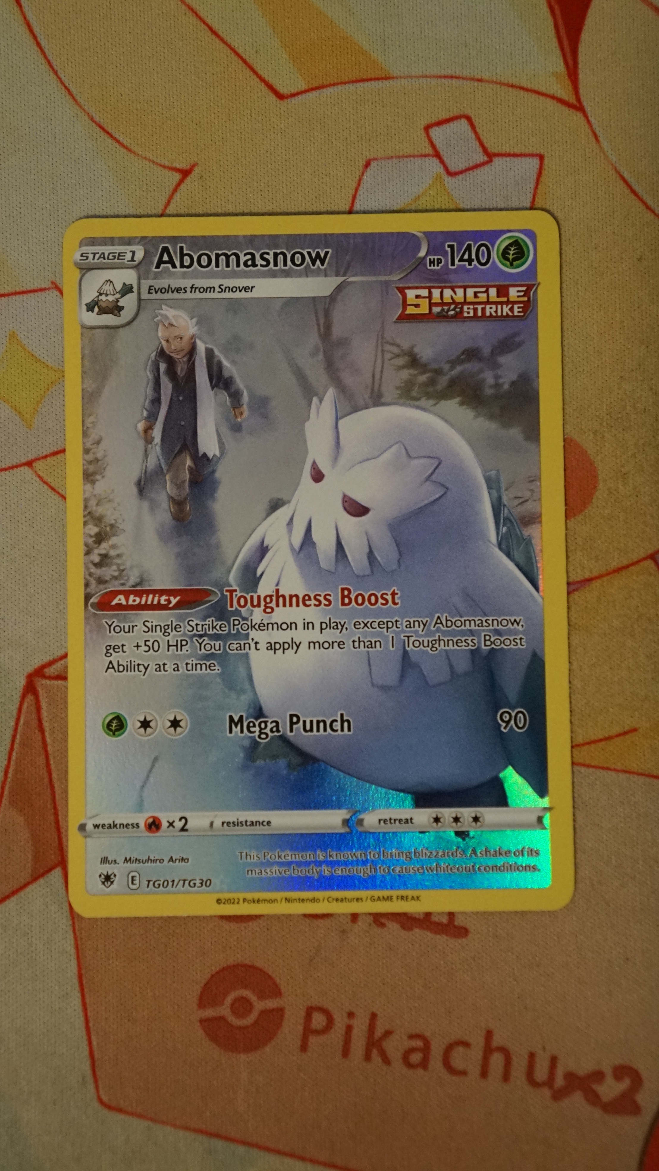 Pokemon Abomasnow TG01/TG30 Astral Radiance Trainer Gallery NM - photo 3