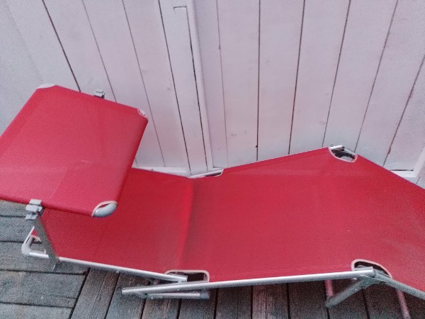 Red Lounger Beach Chair