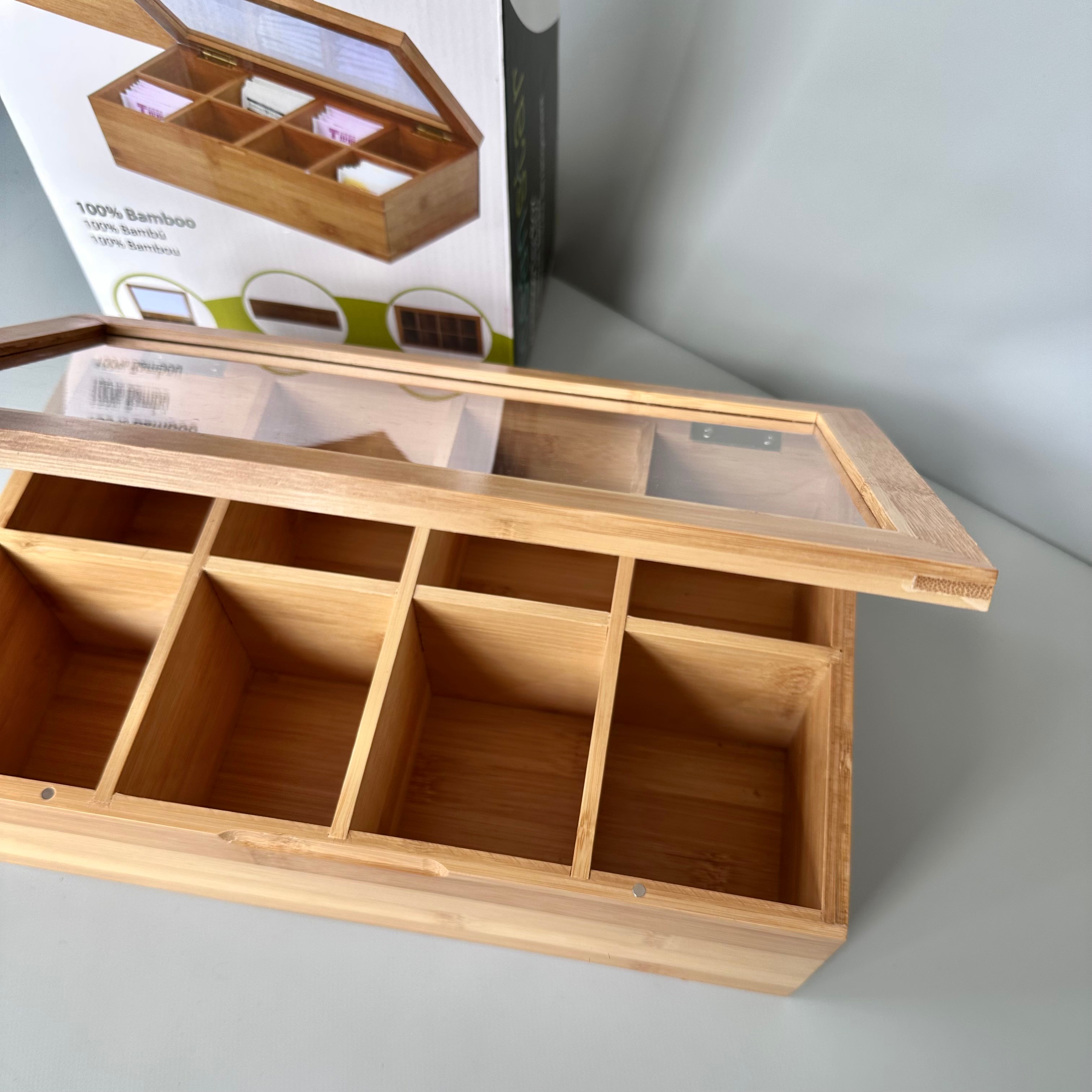 Oceanstar Bamboo Tea Box - photo 2