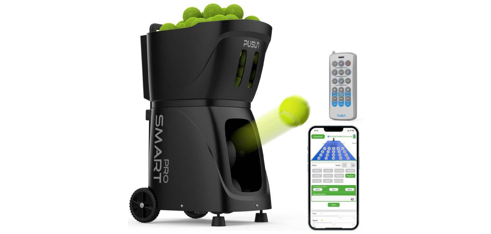 PUSUN PT-Smart-Pro Tennis Ball Machine - App Control (New)