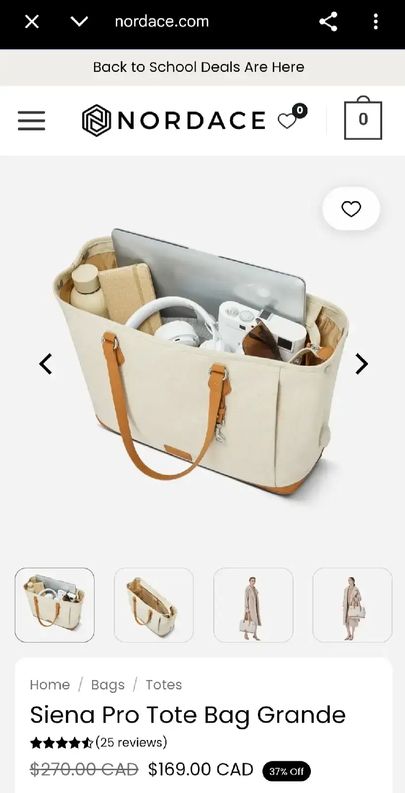 Nordace Siena Pro Tote Bag Grande - photo 5