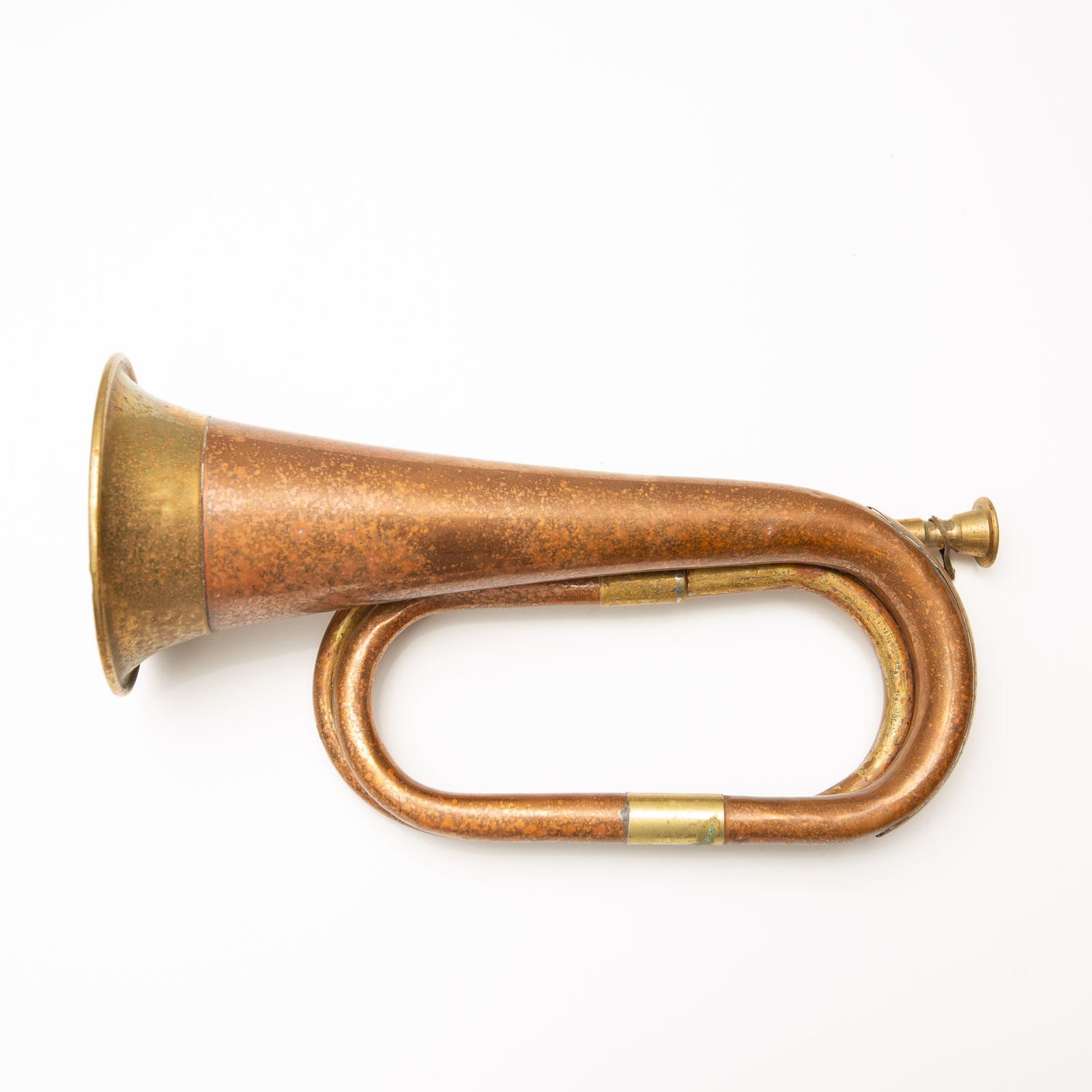 Vintage Copper & Brass Bugle / Decorative Horn - photo 4