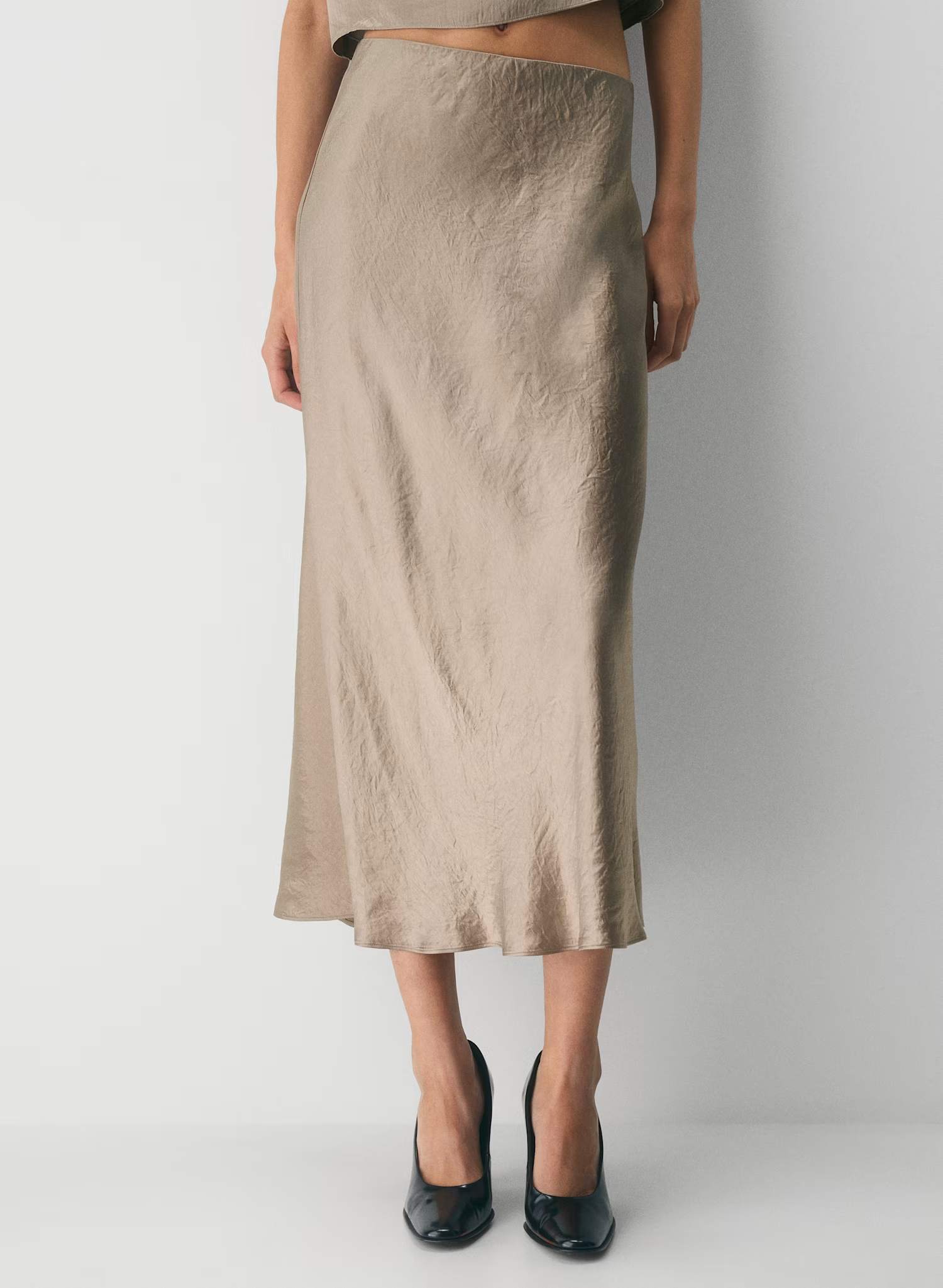 Babaton Satin Slip Midi Skirt – Size 0 - photo 4