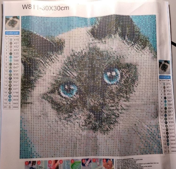 Diamond Painting Kit - Siamese Cat