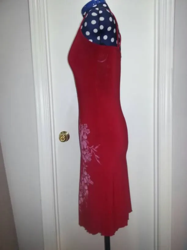 Sexy Red Floral Dress - Groove (Fits Small) - photo 2