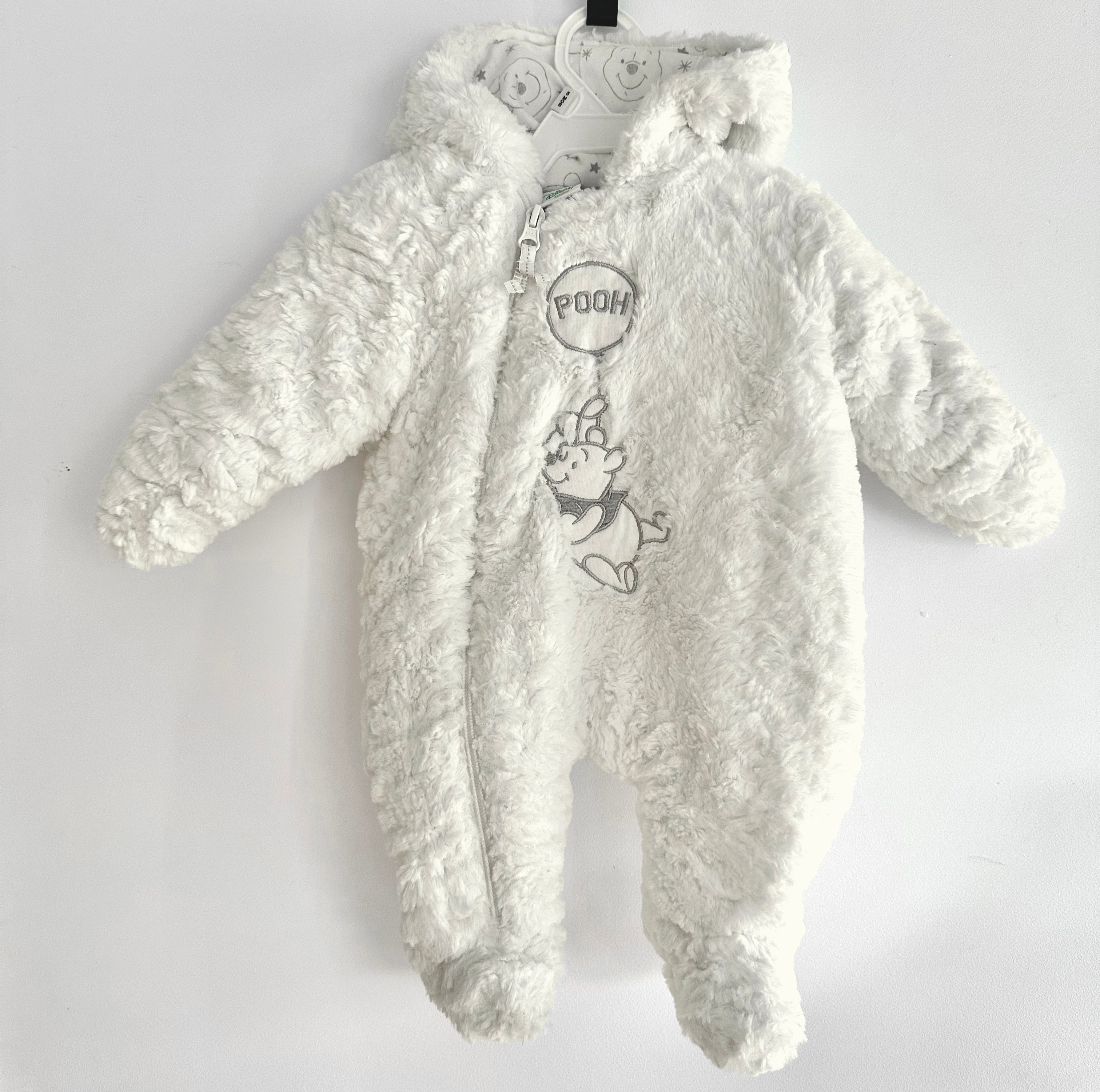 Disney Baby Winnie the Pooh Hooded Winter Pram Suit - 0-3 Months
