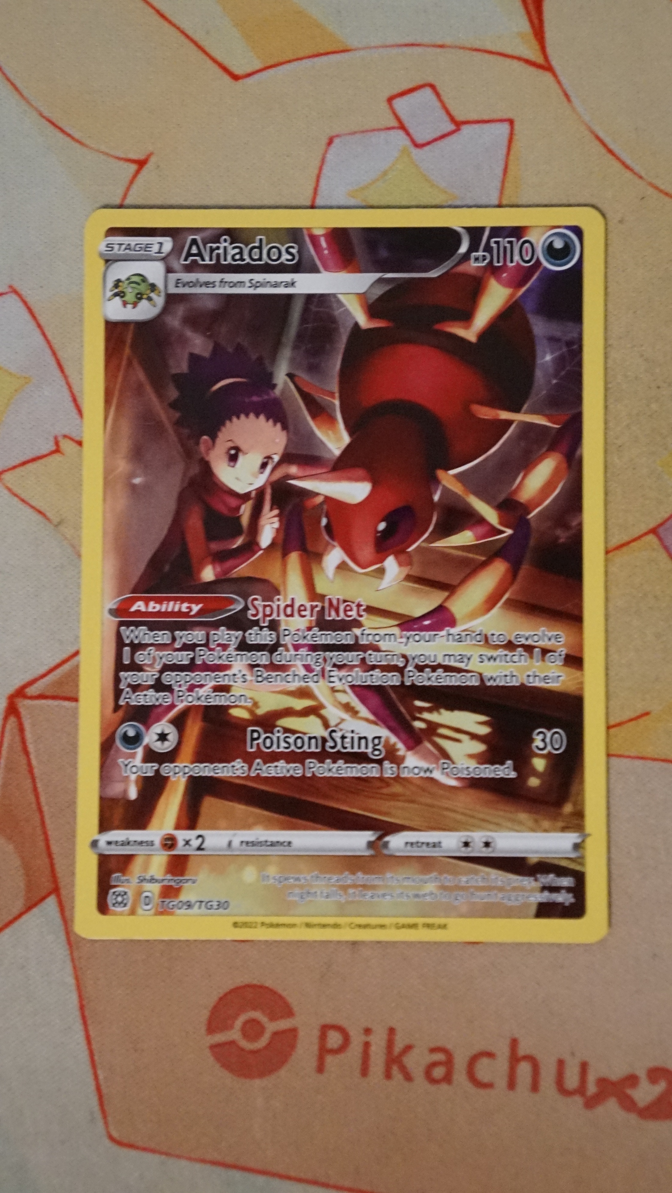Pokemon Ariados TG09/TG30 Astral Radiance Trainer Gallery NM - photo 3