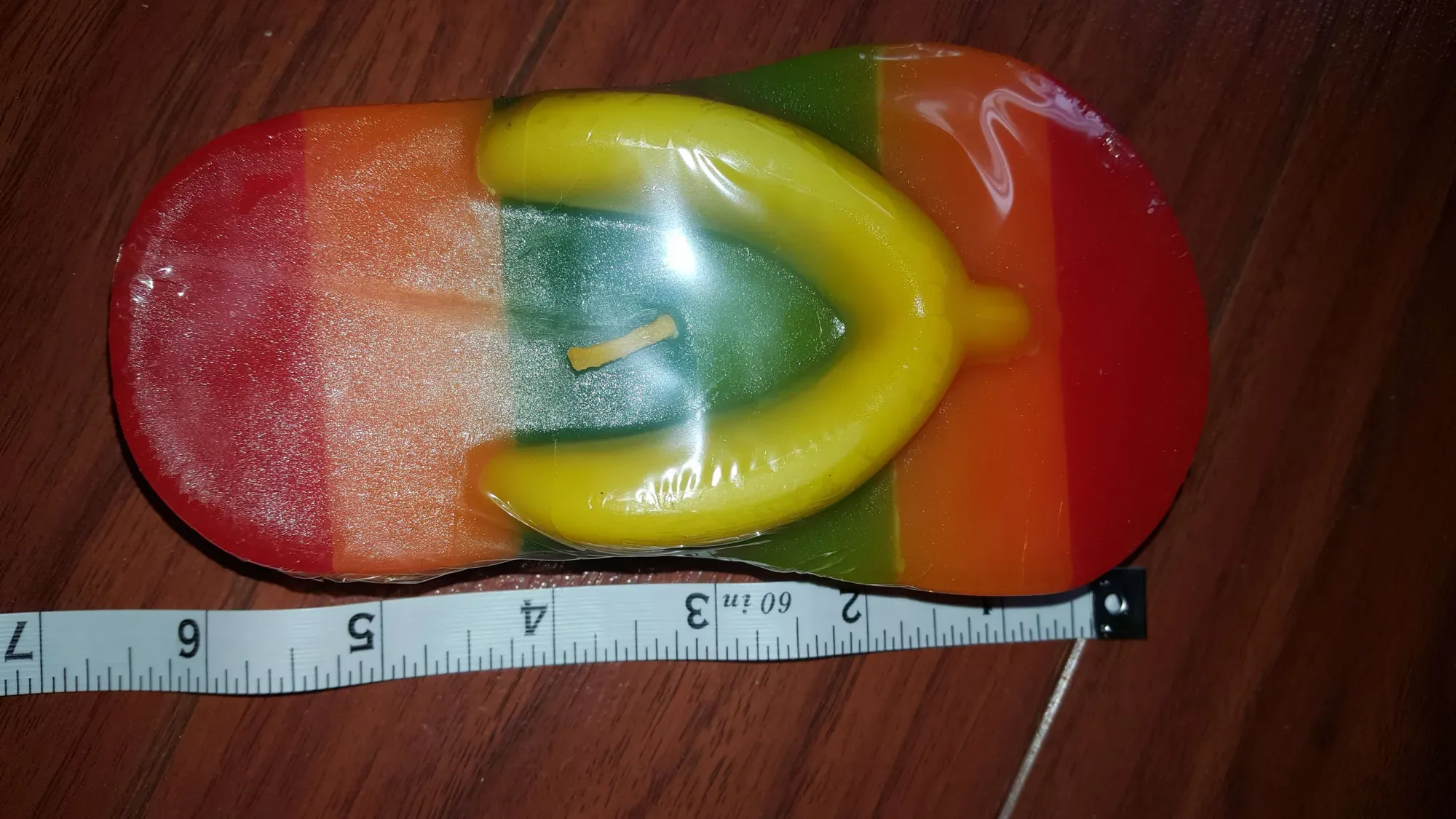 Gay/Rainbow Flip Flop Sandal Floating LGBTQ+ Candle - photo 3