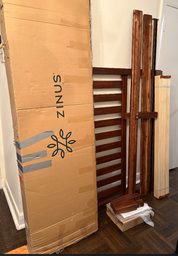 NEW Full/Double Solid Wood Bed with Headboard - photo 3