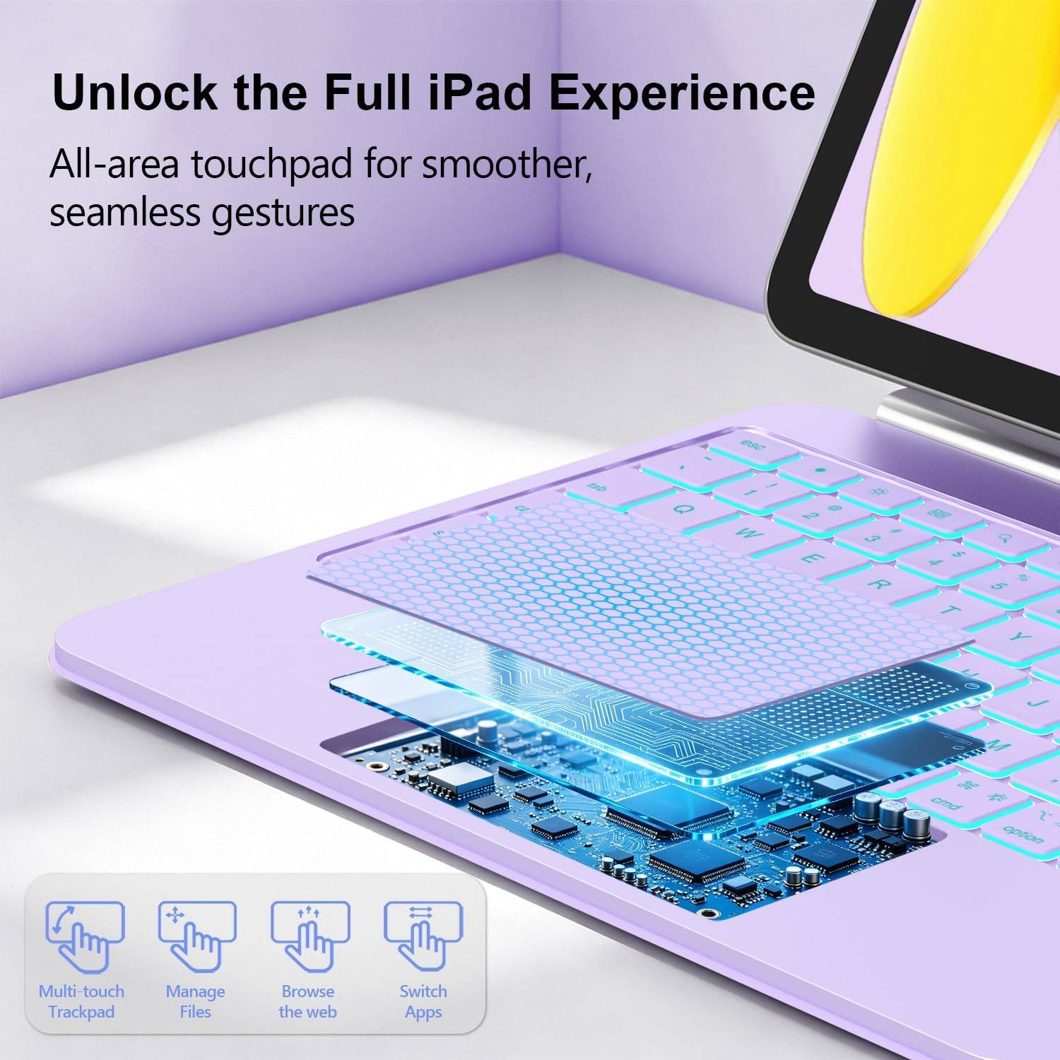 Magic Keyboard for iPad 11th 2025/10th 10.9-inch 2022, - photo 5
