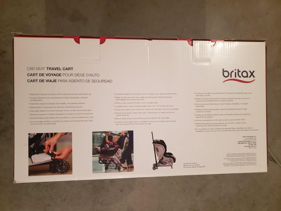 Britax Car Seat Travel Cart. New in Box. - photo 2