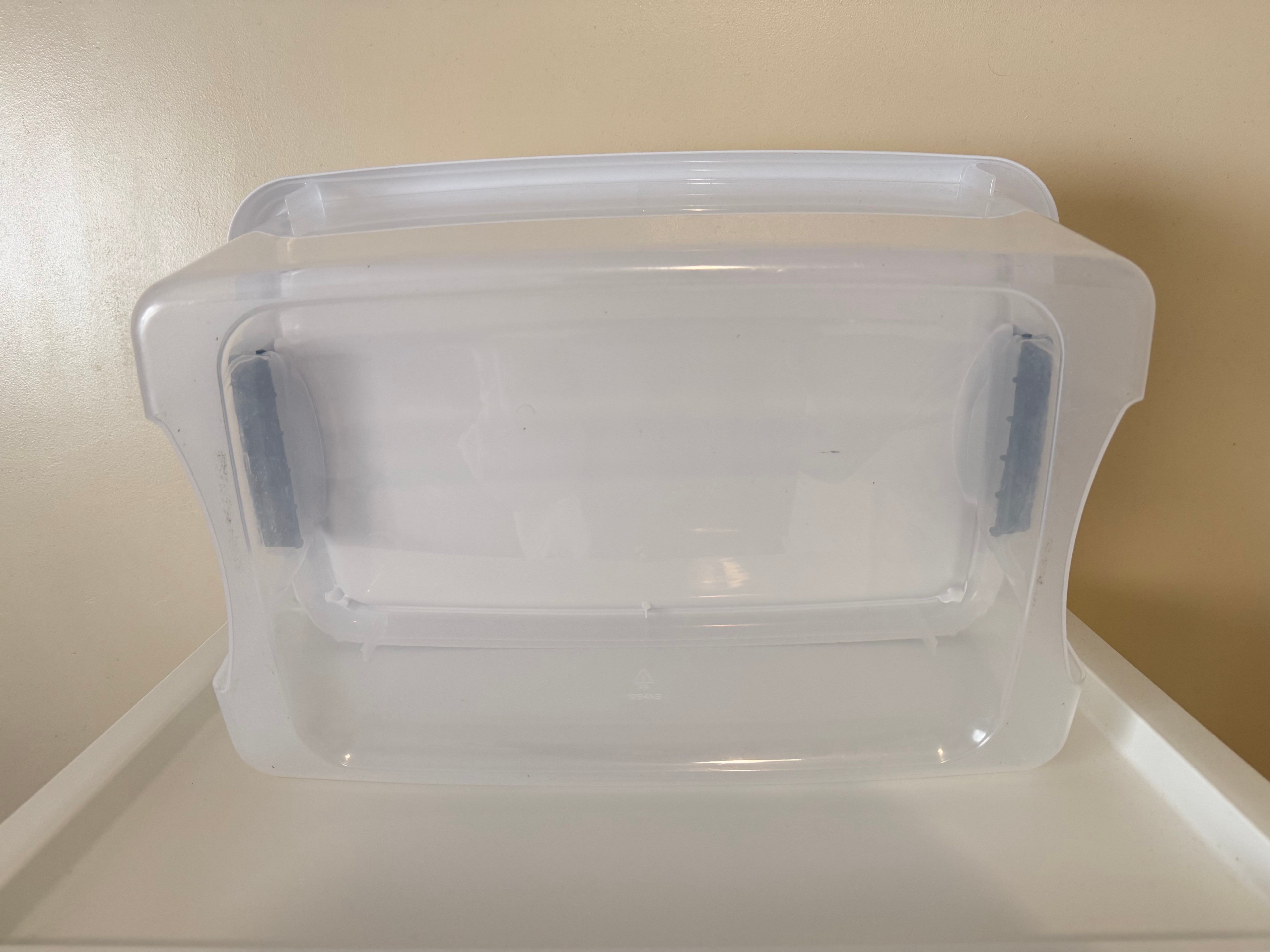 Sterilite Clear Plastic Storage Container with Lid - photo 3
