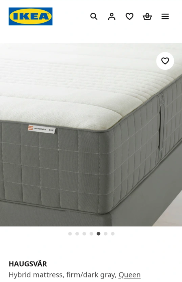 IKEA HAUGSVAR Hybrid Queen Mattress - photo 4