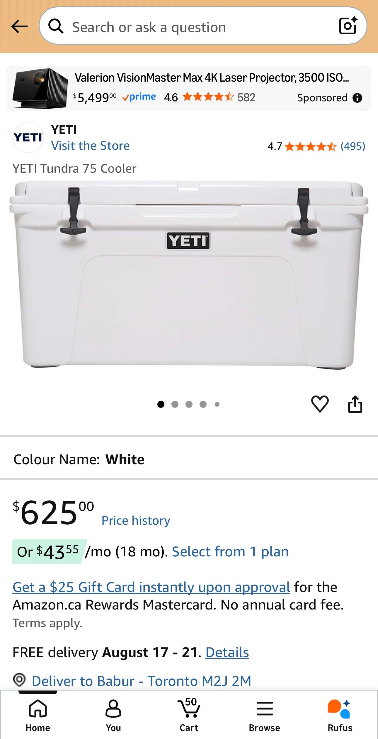 YETI Tundra 75 Cooler