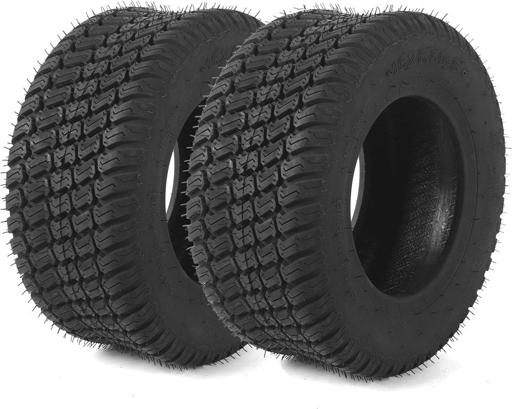 6x6.50-8 Lawn Tractor Tires 4PR Tubeless – 2 Pack