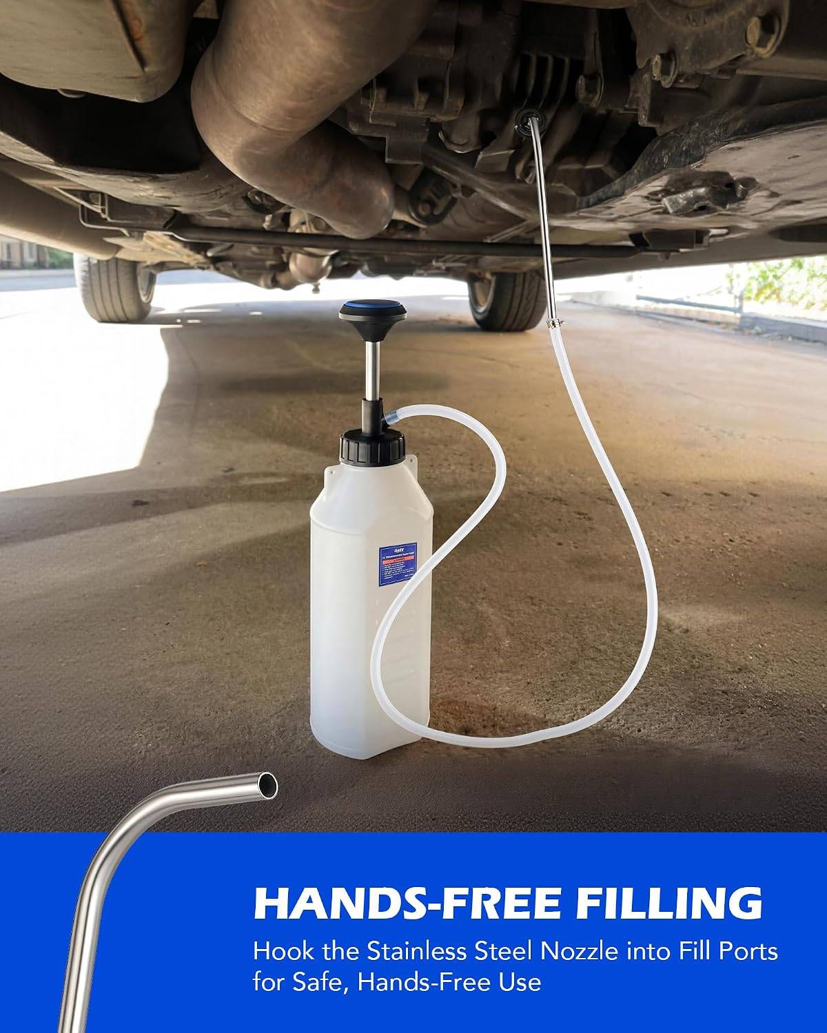 Fluid Transfer Pump, 1L Hand Fuel & Oil Dispenser Tool - photo 5
