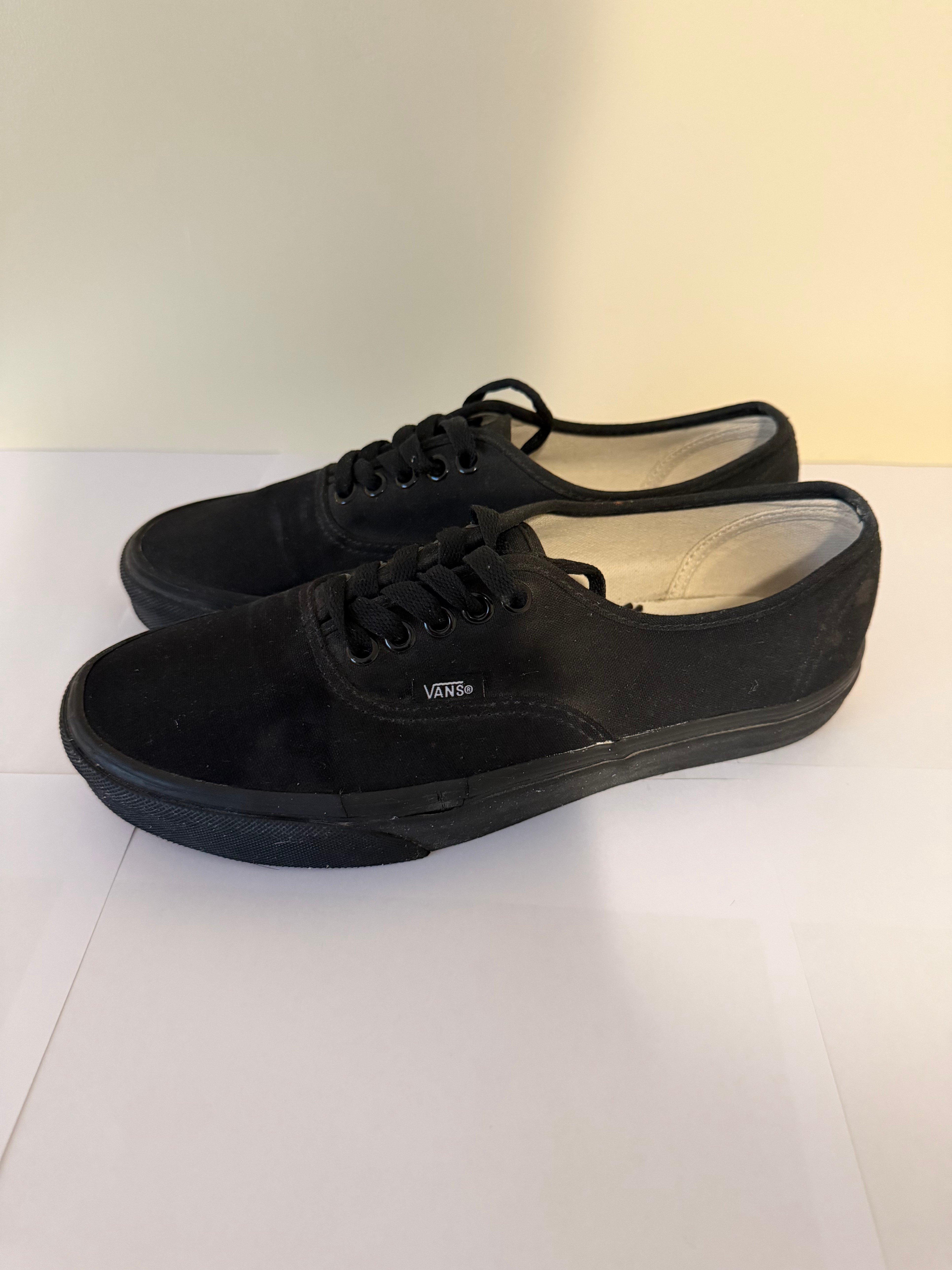 Vans Authentic Blackout Canvas Sneakers – Men 7.5 / Women 9 - photo 3