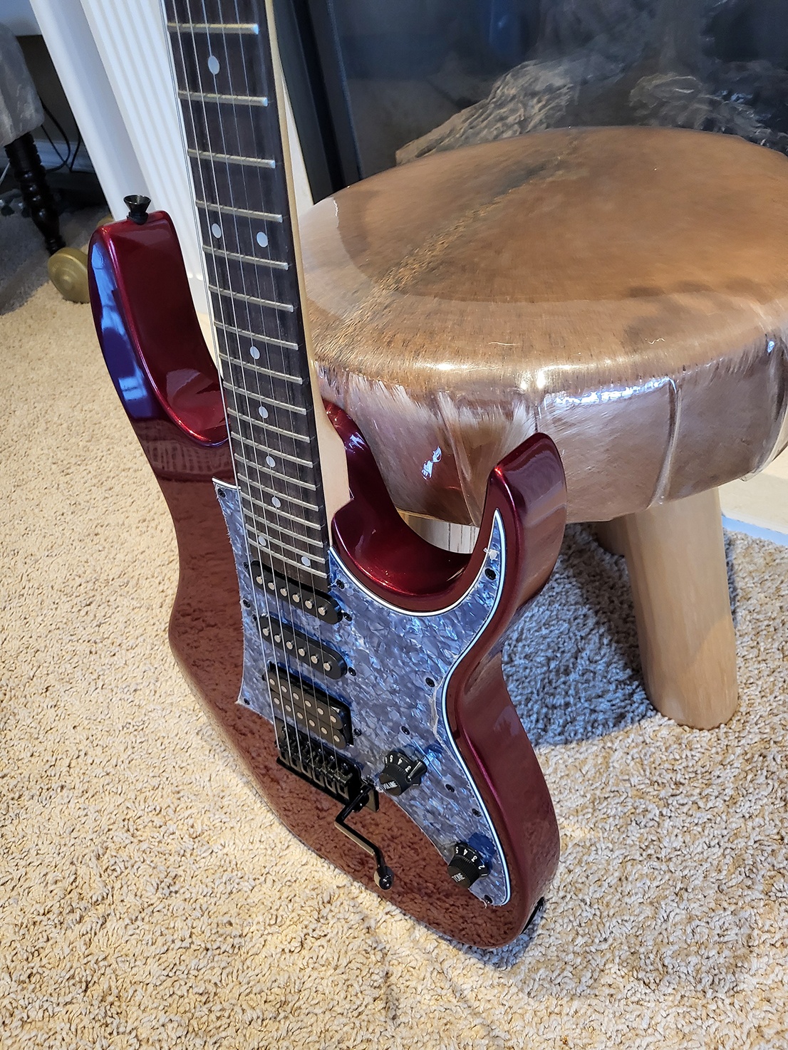 Brand New Full-Size Electric Guitar – Red Finish, HSS Pickup - photo 4
