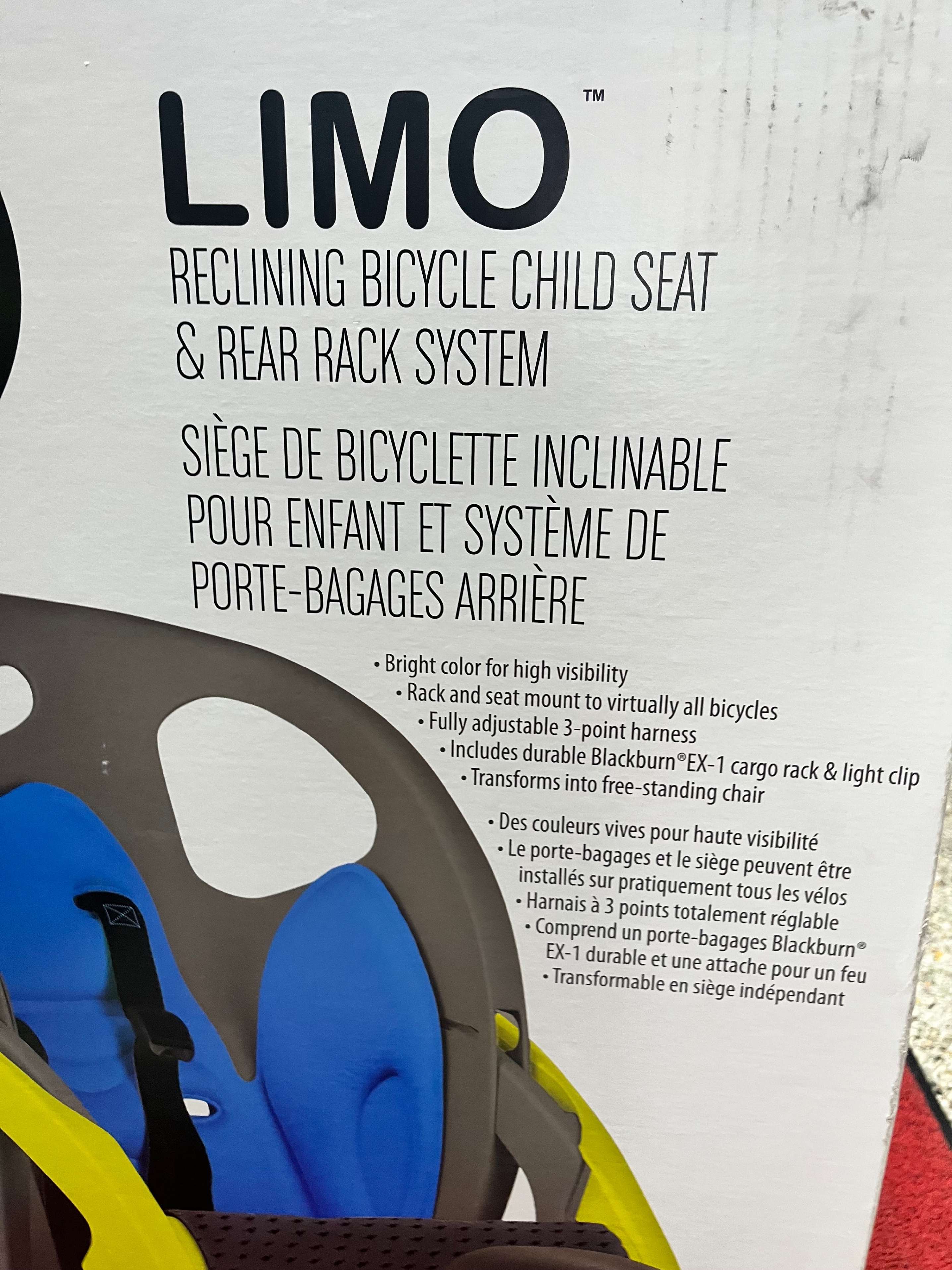 Copilot LIMO Reclining Bicycle Child Seat & Rear Rack System - photo 5