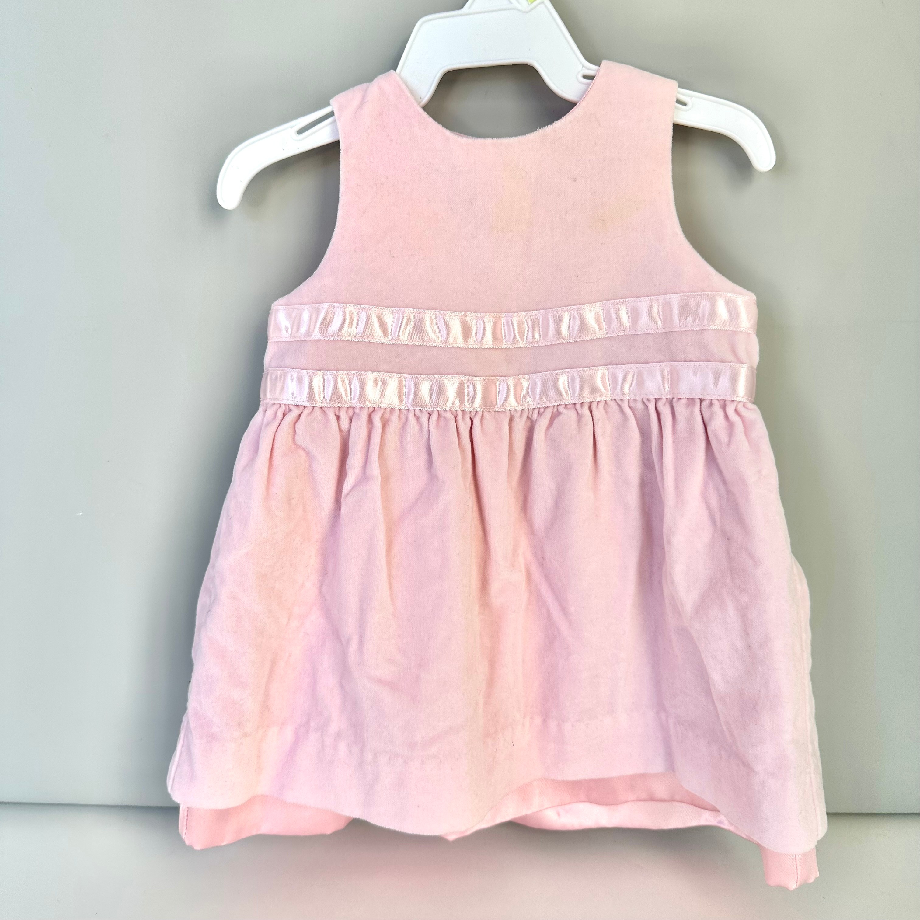 Baby Girl Velvet Dress - Baby Gap - 0-3 Months - photo 2
