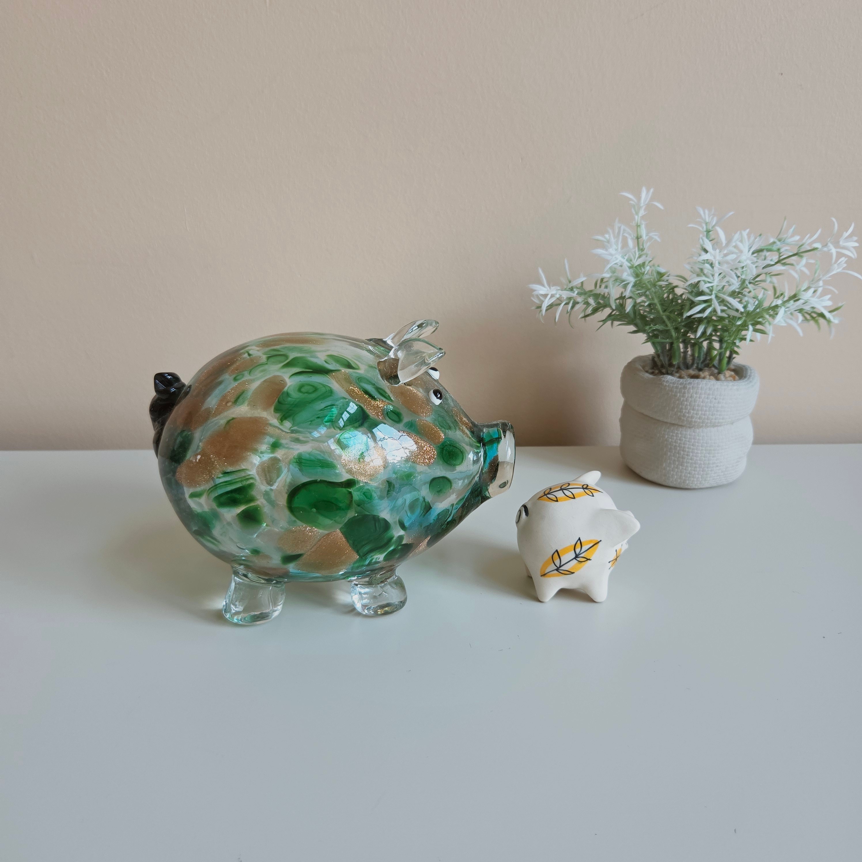 Pig Ornaments - 2-Large & Small Cute Pig Decor - Pre-Loved! 🐷 - photo 2