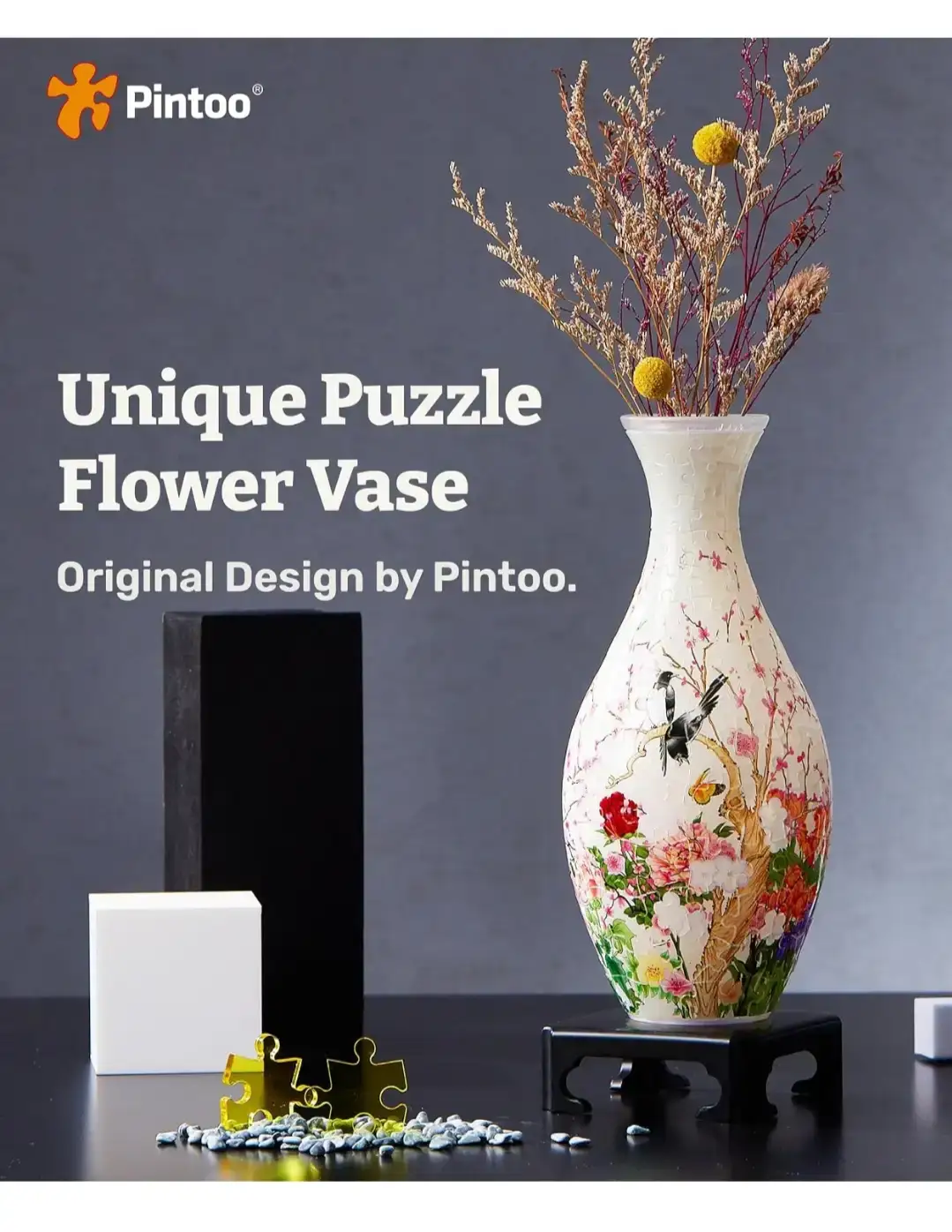 Pintoo 3D Puzzle Vase - Flowers and Birds - photo 3