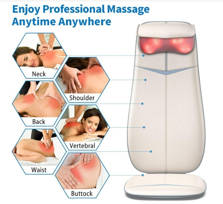 💆 RENPHO Heated Shiatsu Back Massager Chair Pad - photo 3