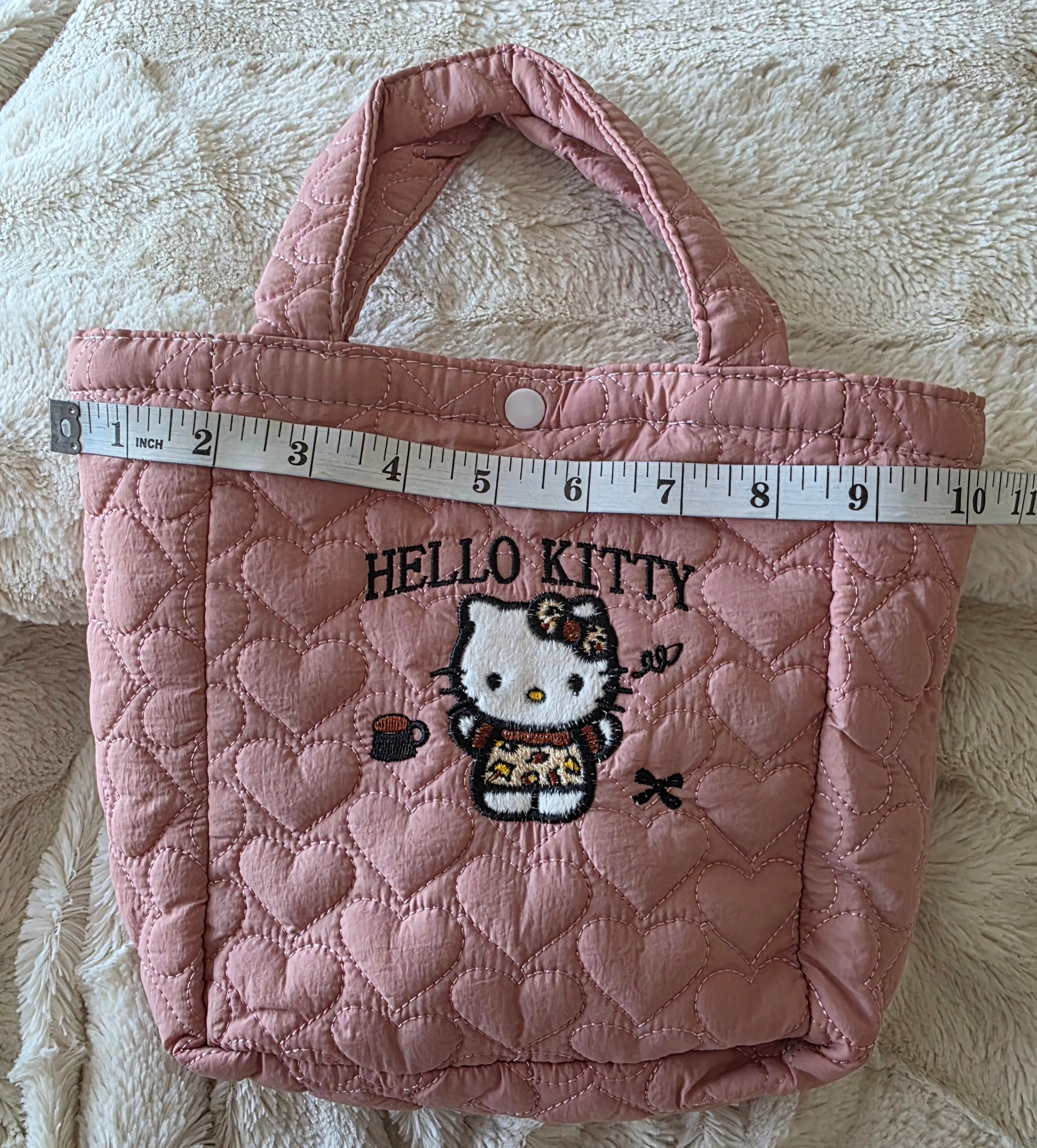 "Hello Kitty" Cute SMALL Pink  Embroidered Tote Bag-BRAND NEW - photo 5