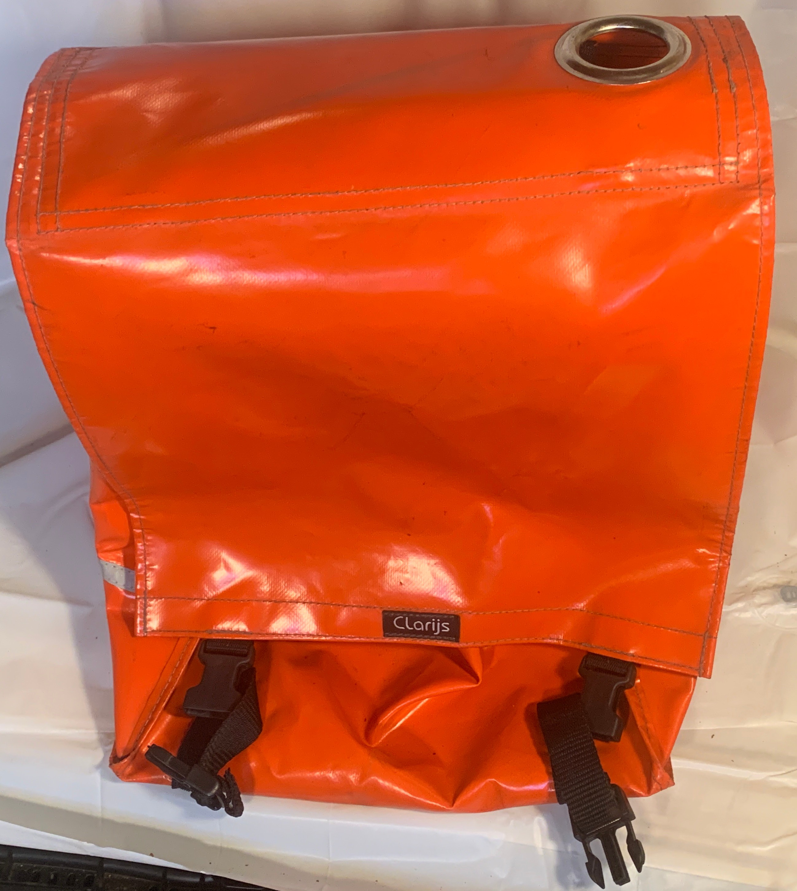 CLARIJS Double Bicycle Pannier Bags – 40L – Orange – Europe Made - photo 2