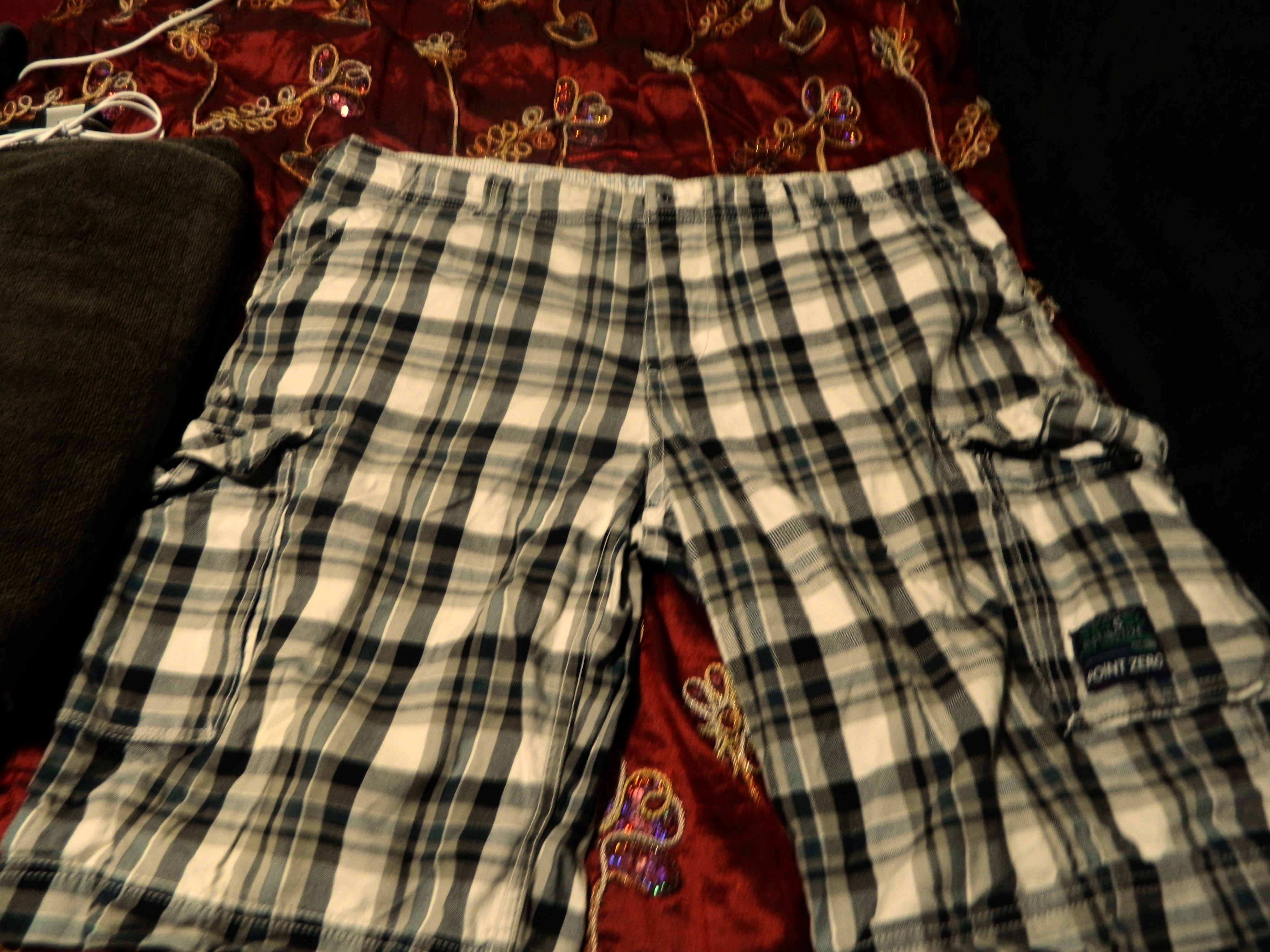 Point Zero plaid chino shorts