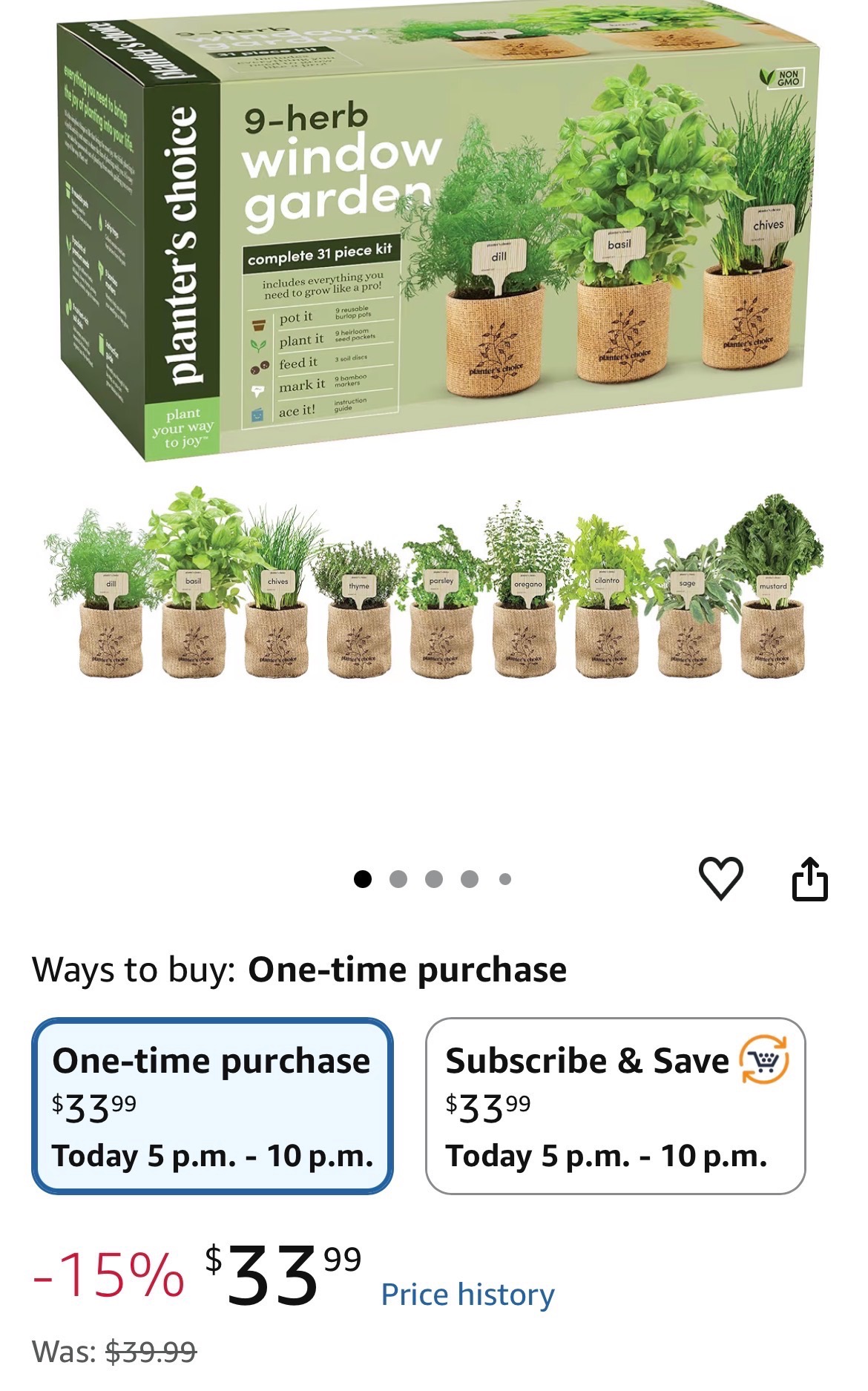 Planter's Choice 9-Herb Window Garden Kit - photo 3