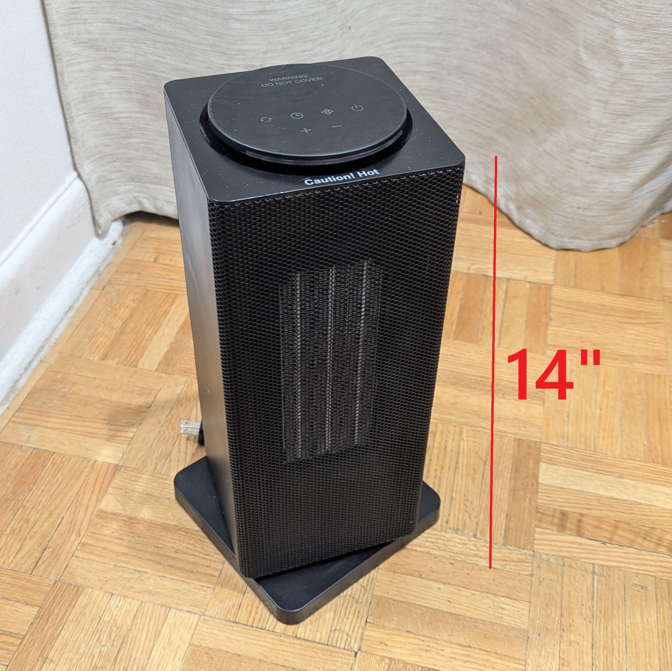 14" Oscillating Tower Ceramic Heater 1500W WITHOUT REMOTE
