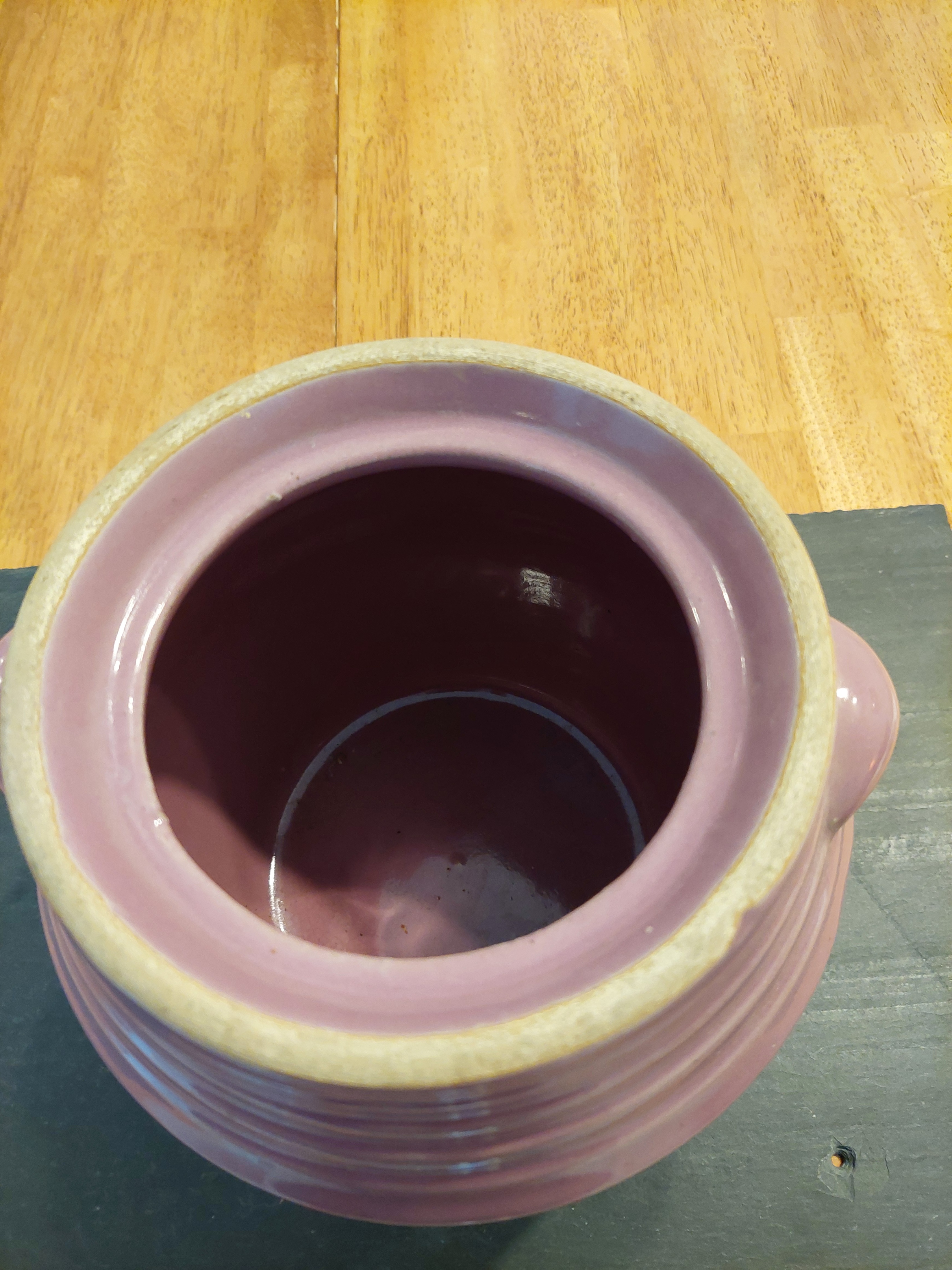 Mauve Ceramic Cookie Jar - photo 3
