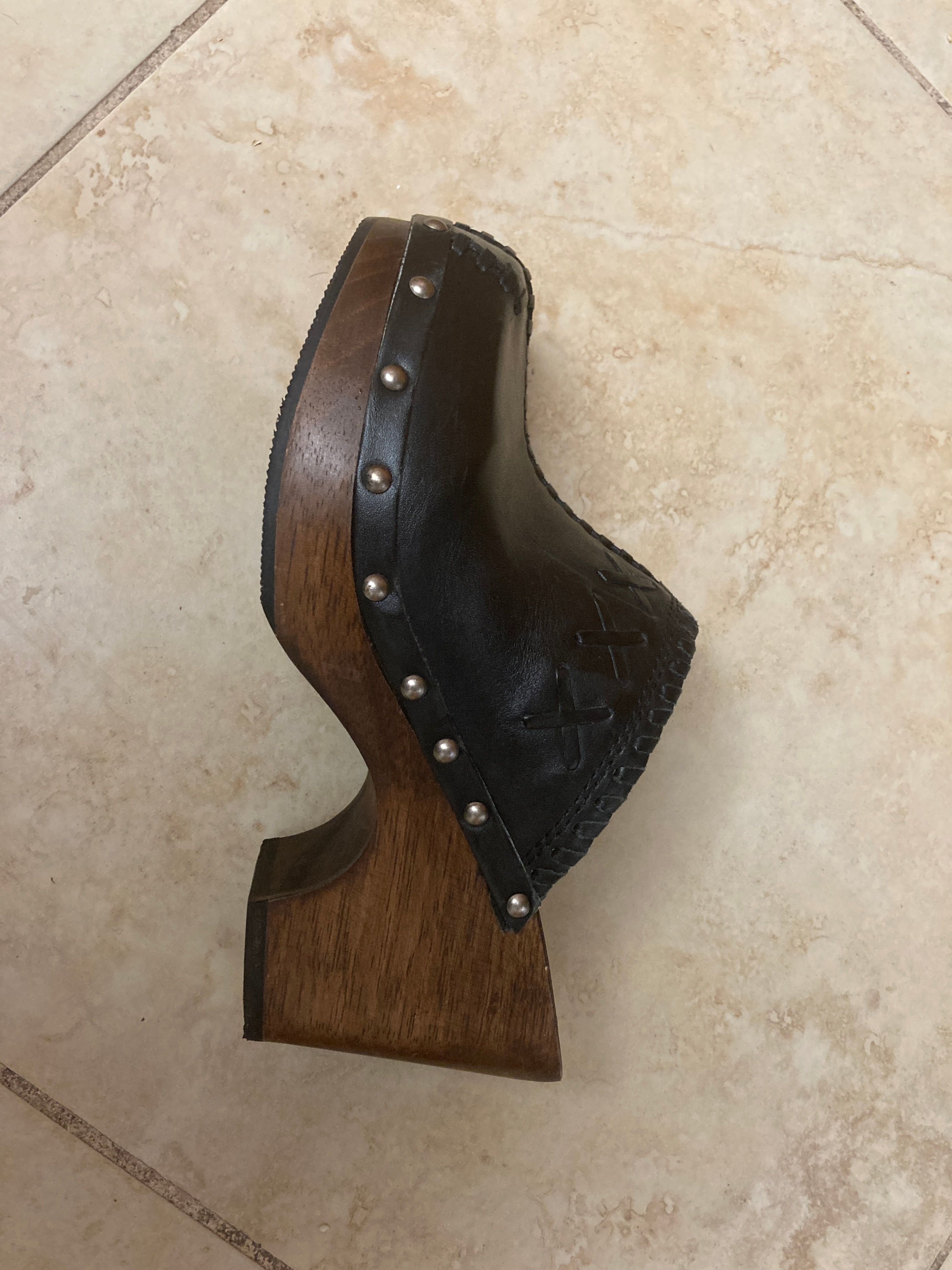 Aldo wooden platform shoes(leather) - photo 4