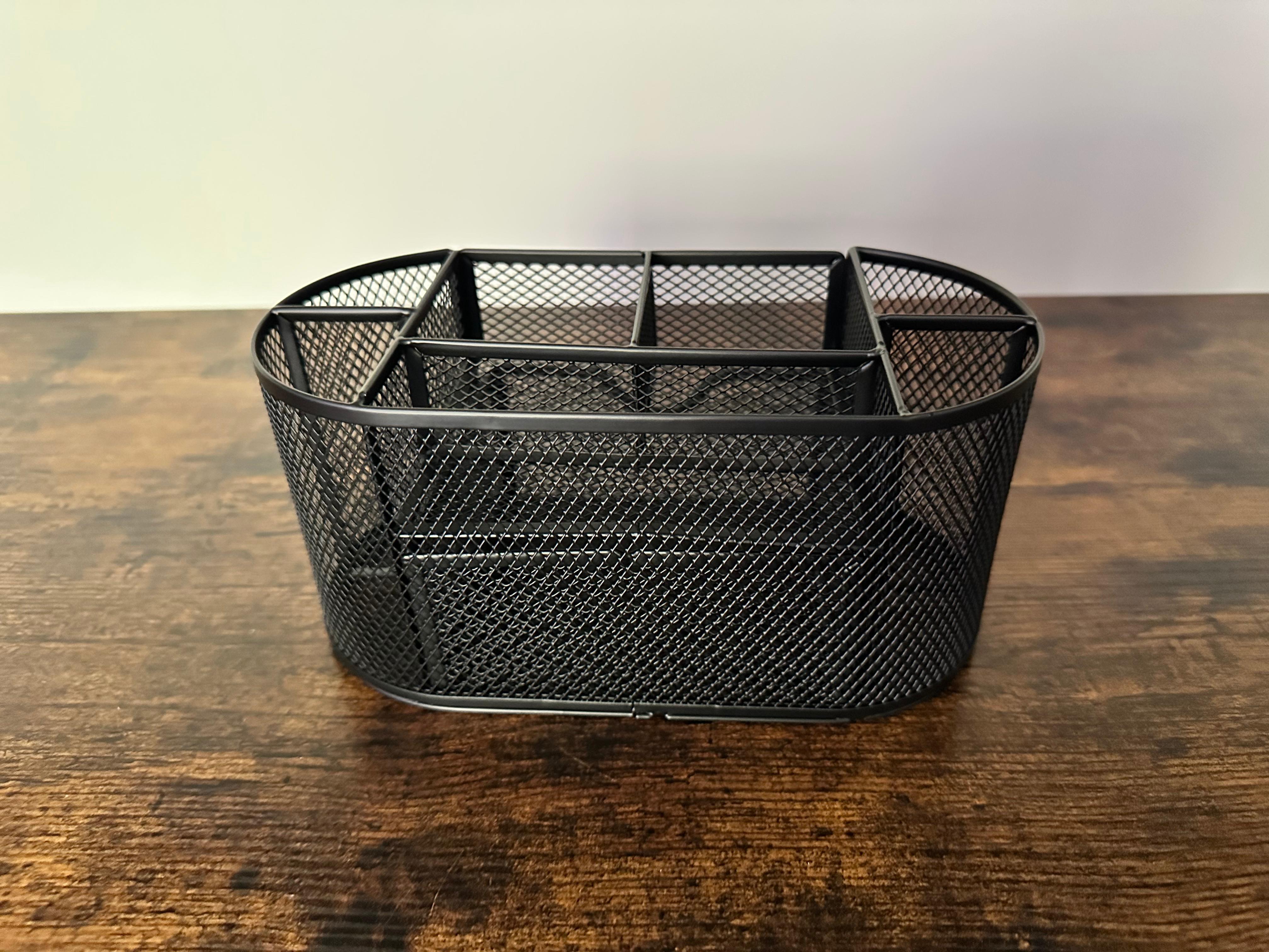 Black Mesh Desk Organizer with Drawer - photo 5