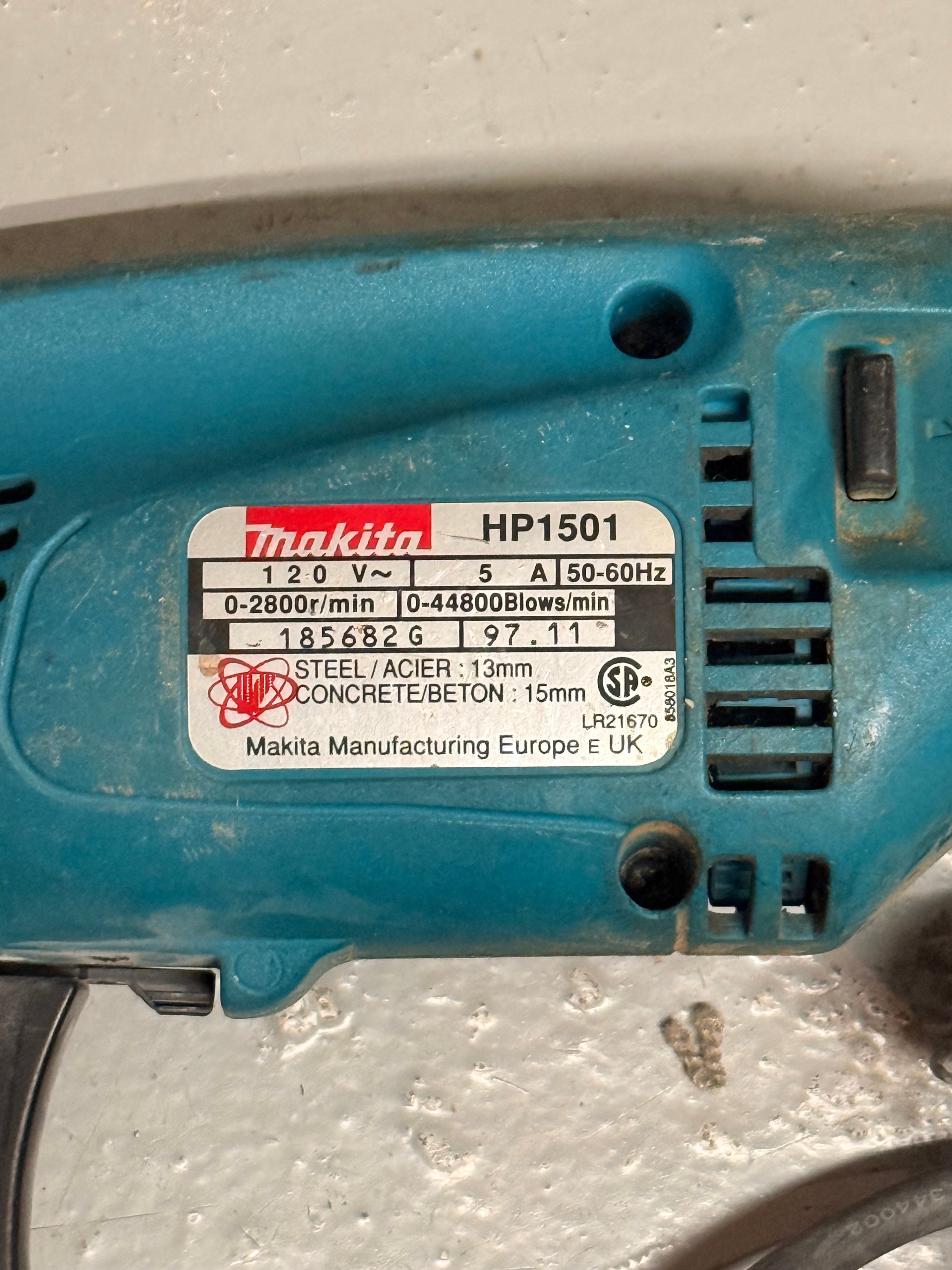 Makita HP1501 Hammer Drill - photo 2