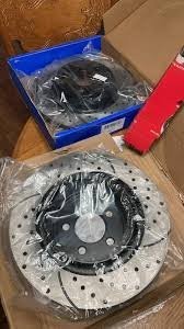 Drilled & Slotted Rotors With Brake Pads For Most Of Cars