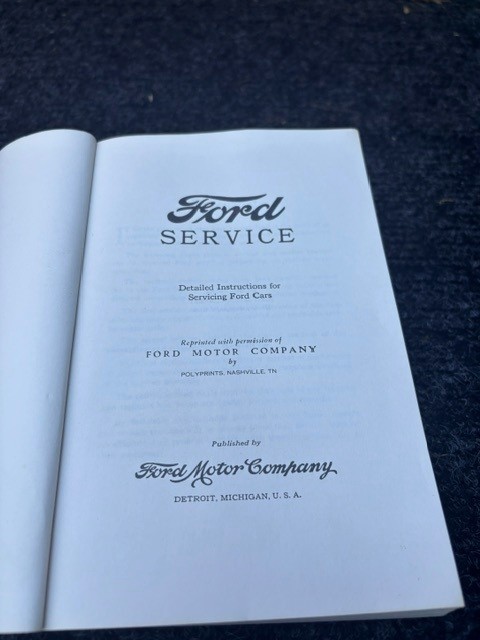 Ford Model T Service Manual Reprint - photo 2