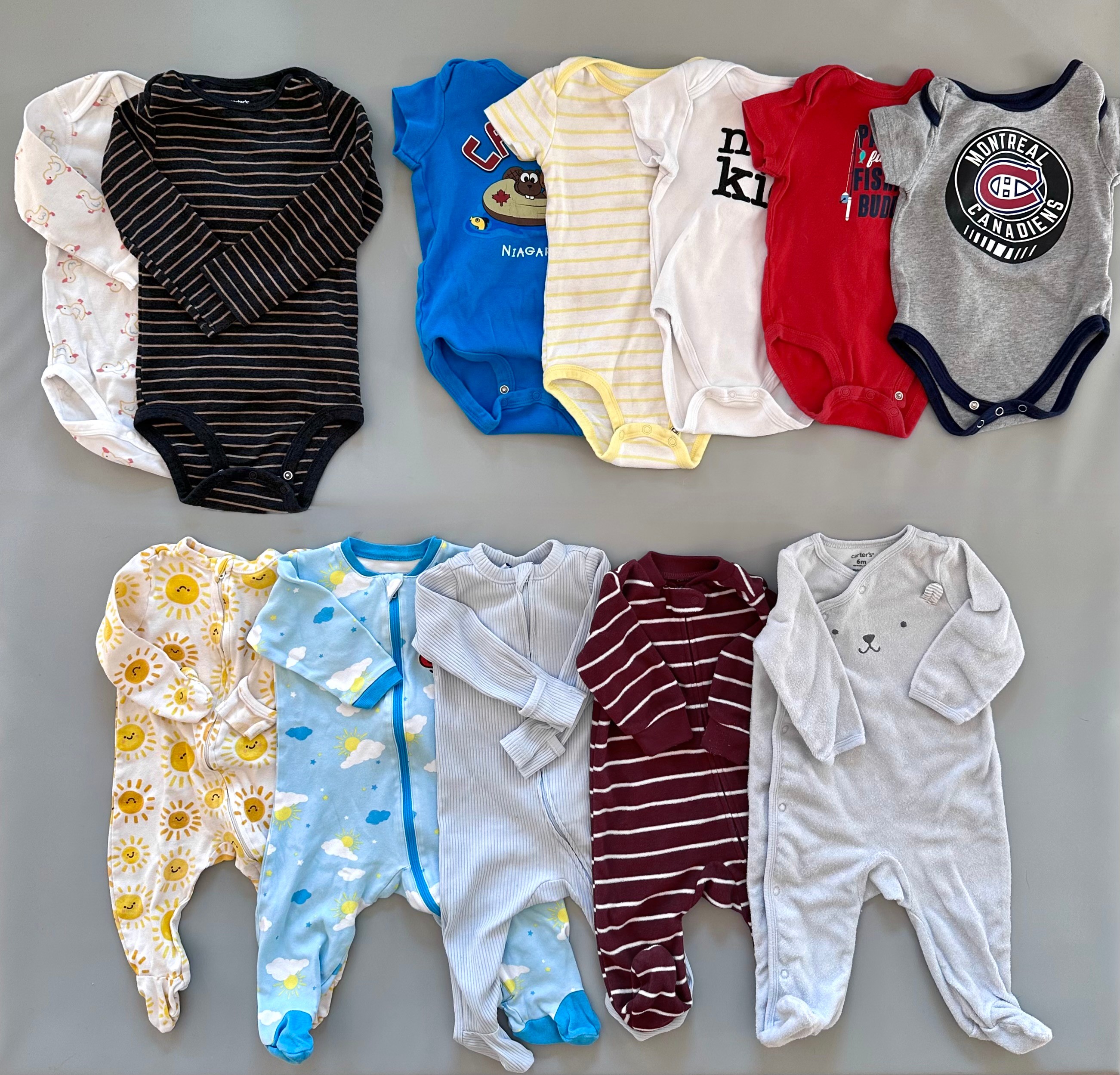 Baby Boy Sleeper and Bodysuit Bundle - 6-24 Months