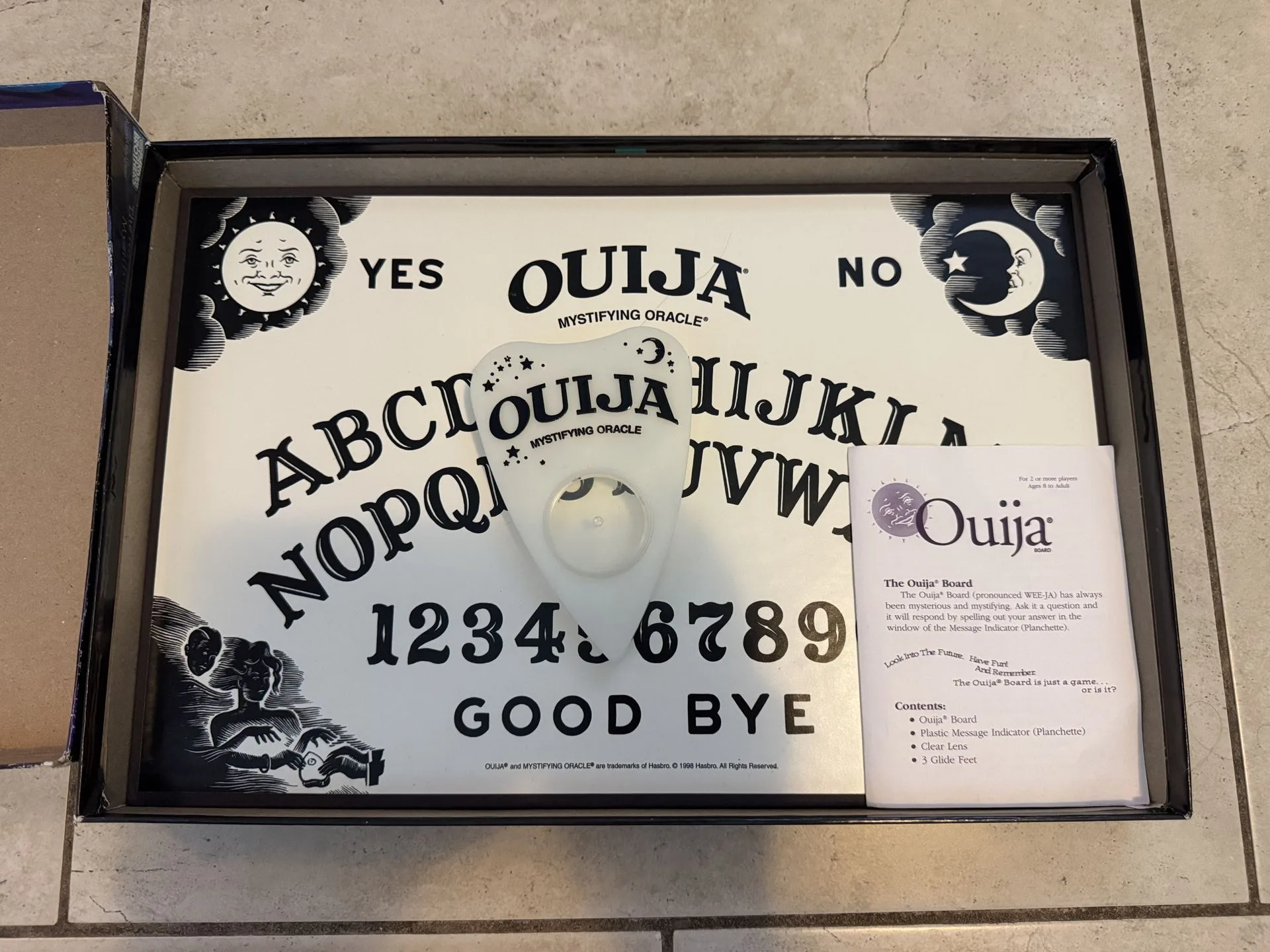Vintage Glow In The Dark Ouija Board Mystifying Oracle - photo 2