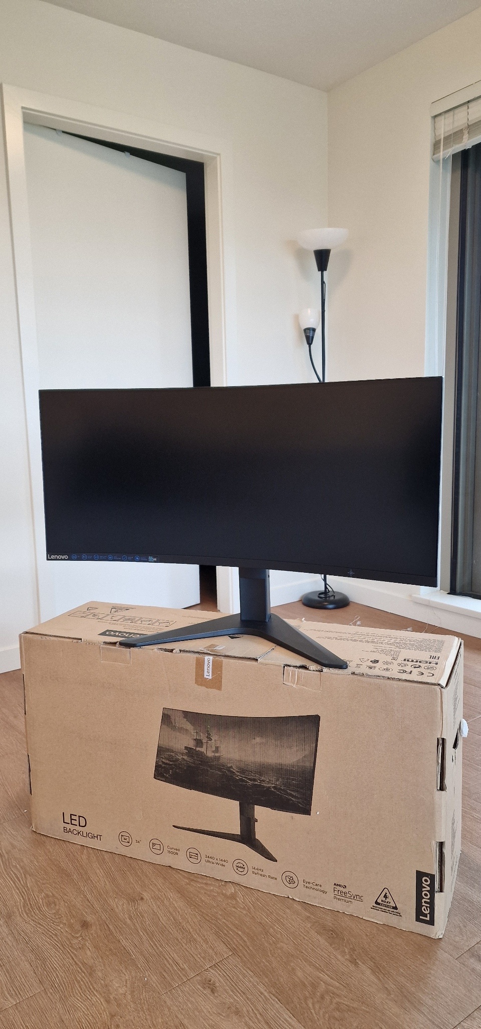 Lenovo G34w-10 34” Ultrawide Curved Gaming Monitor 144Hz – $250