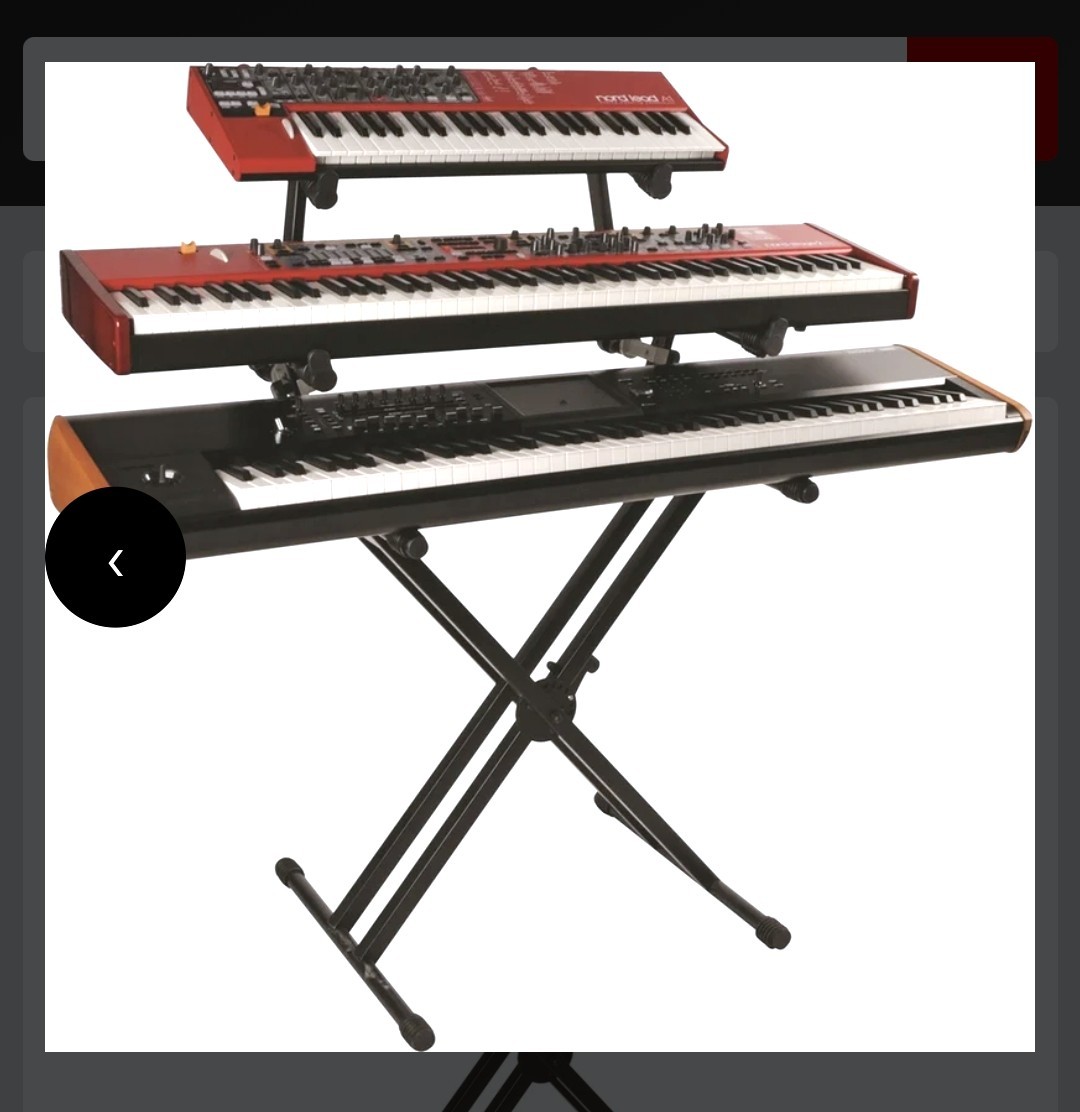 New QuikLok QL723 Pro Series Heavy-Duty 3 Tiered Keyboard Stand - photo 2