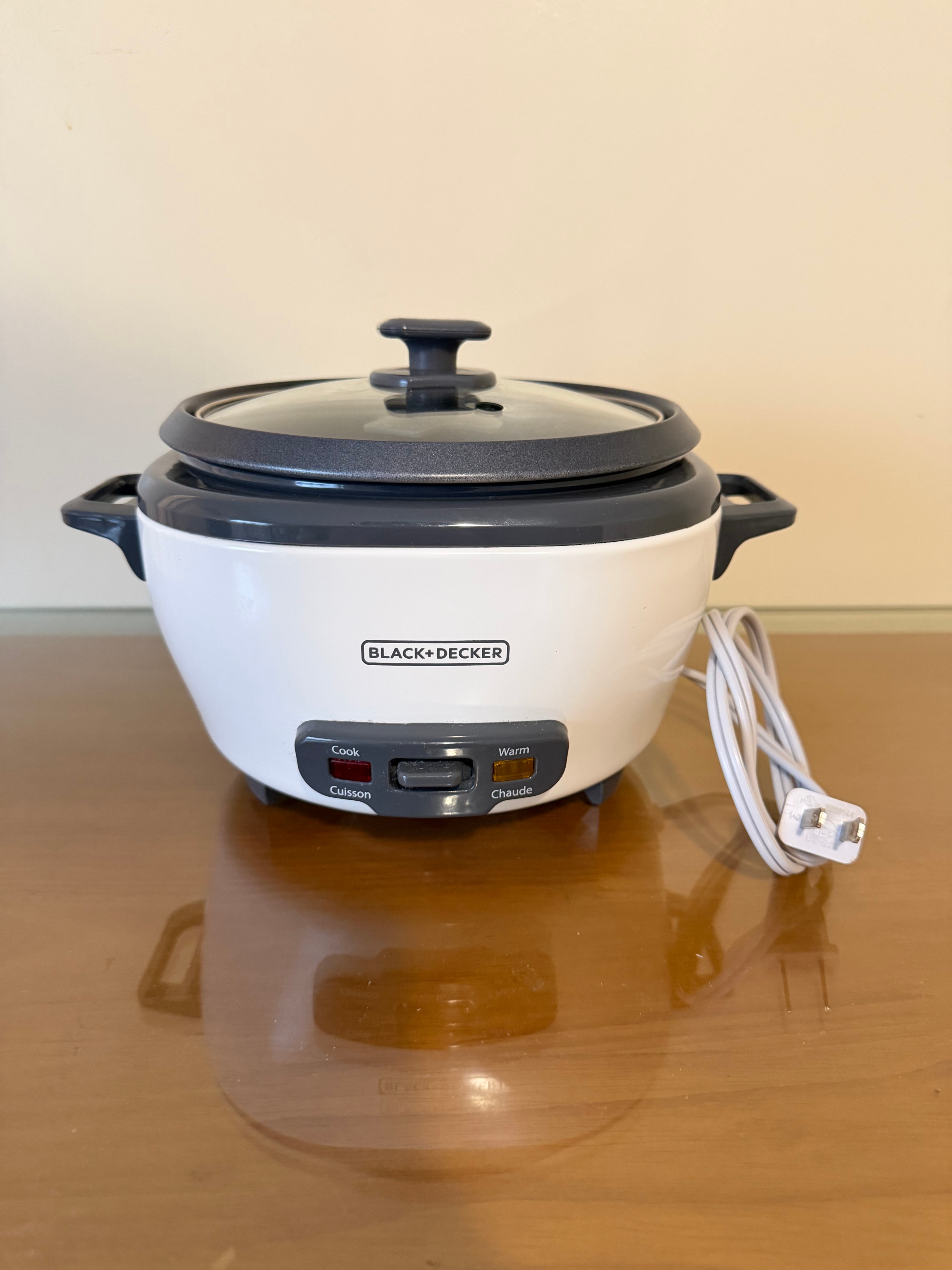 Black & Decker Non-Stick Rice Cooker & Steamer White, 6 Cups - photo 2