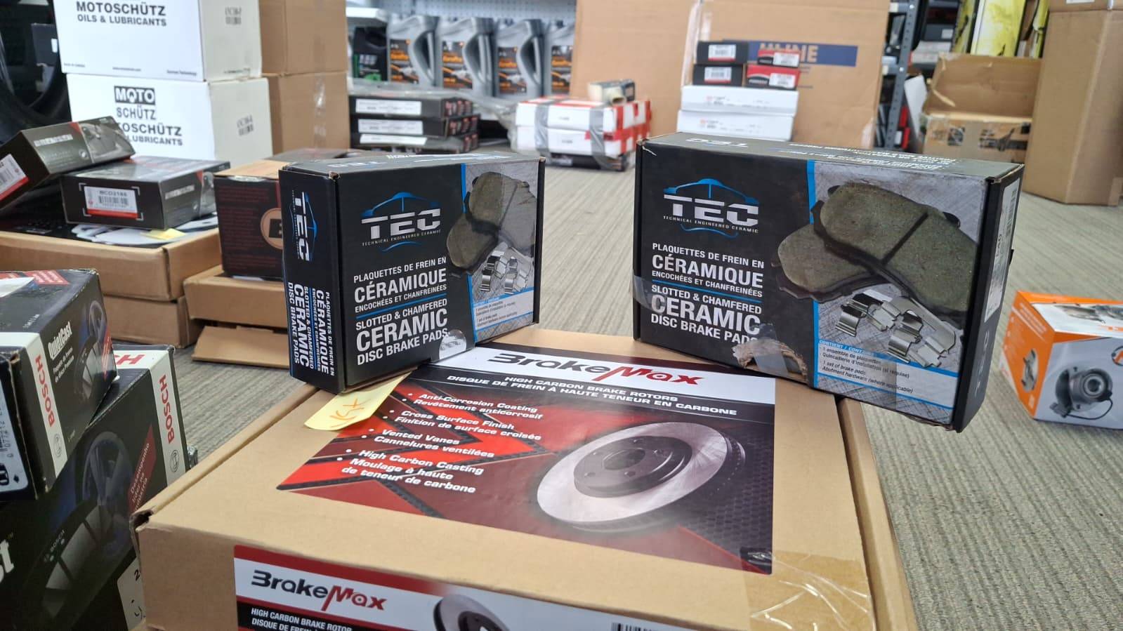 Brake pads and rotors