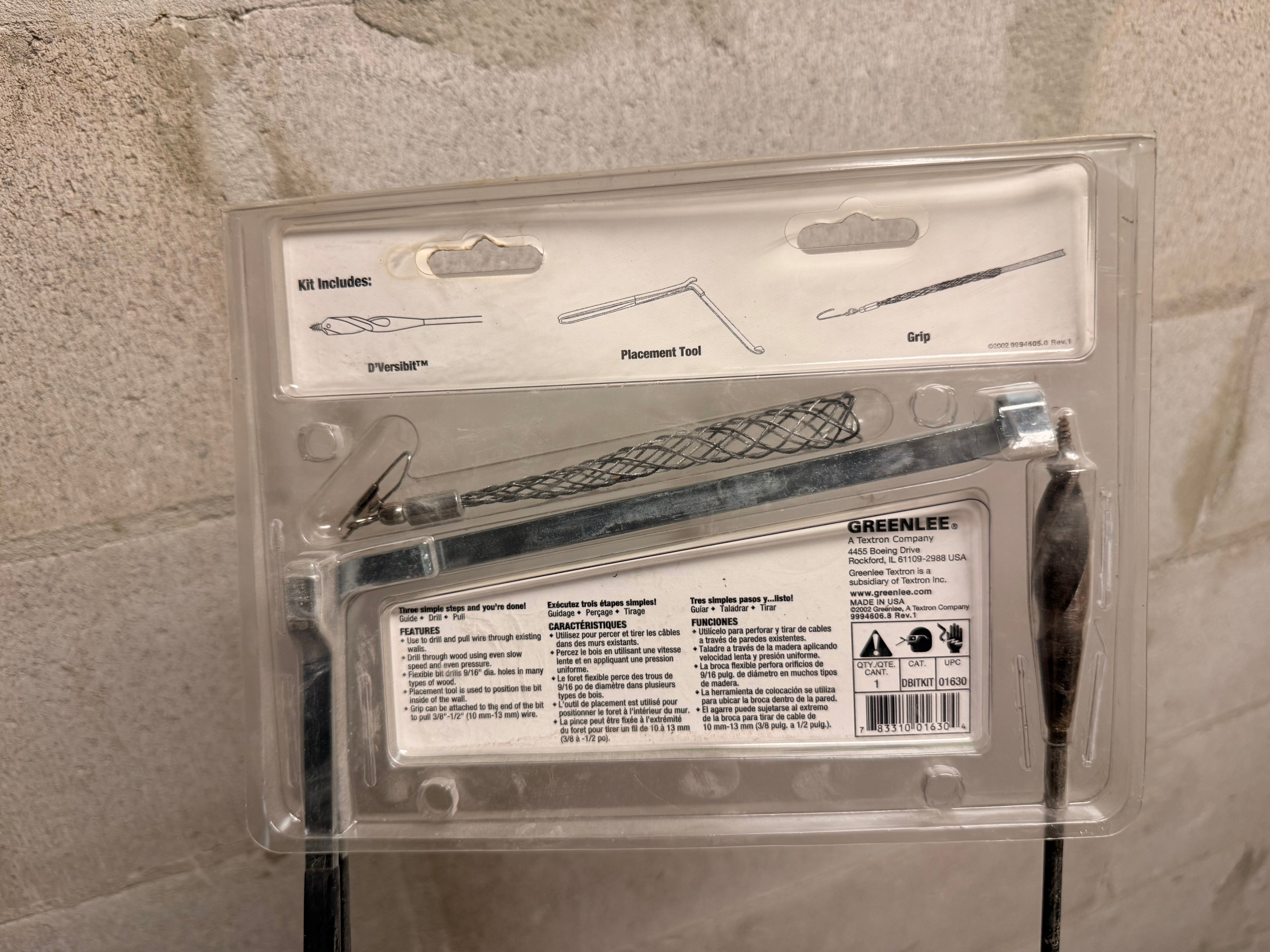 Greenlee 54" Flexible Installer Drill Bit kit for Pulling Wires - photo 3
