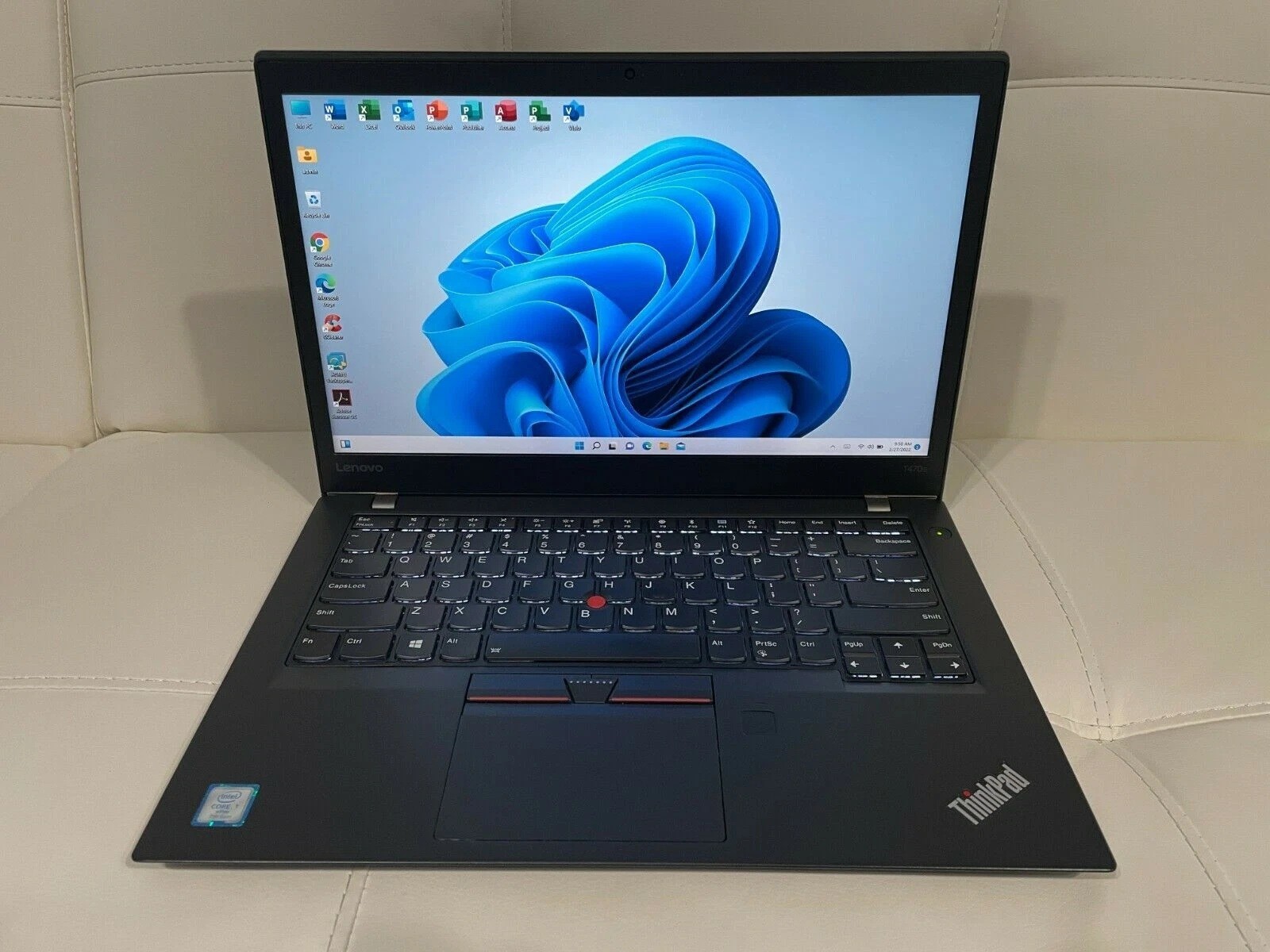 Lenovo T470 Laptop – 8GB RAM/256GB SSD Windows 11 Pro + Office