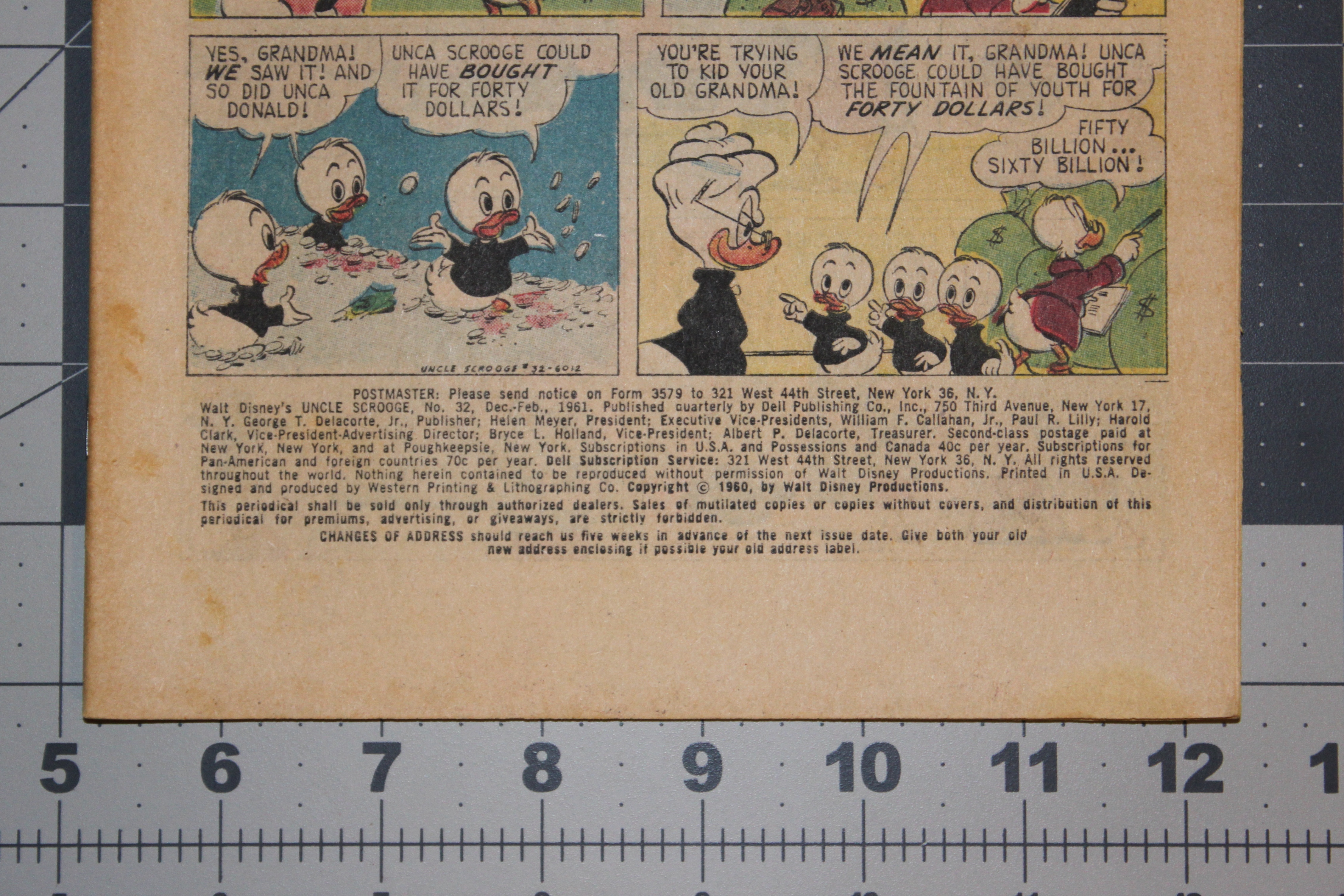 Walt Disney’s Uncle Scrooge #32 December 1960 Silver Age Comic - photo 2