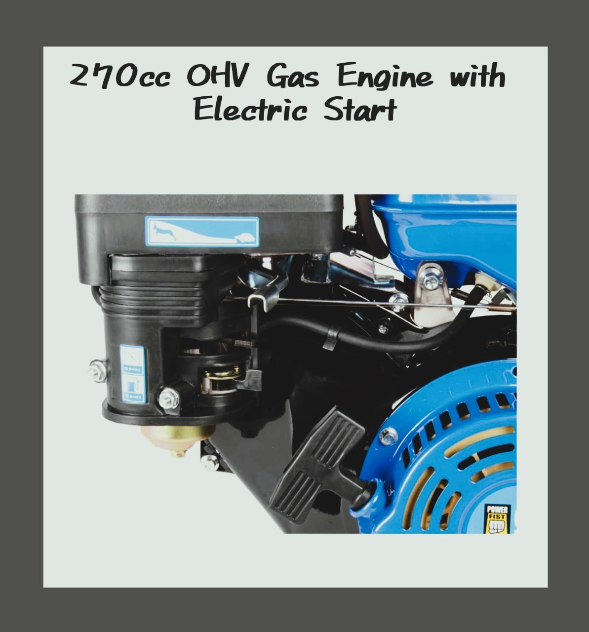 270cc OHV Engine Electric Start - photo 4